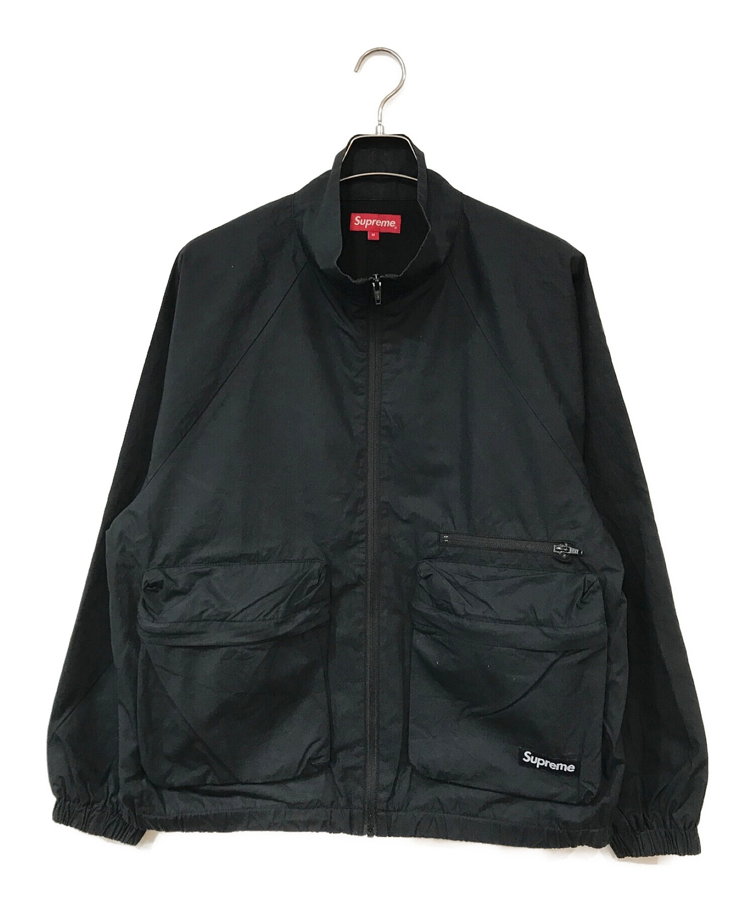 SUPREME (シュプリーム) Raglan utility jacket ブラック サイズ:Ｍ