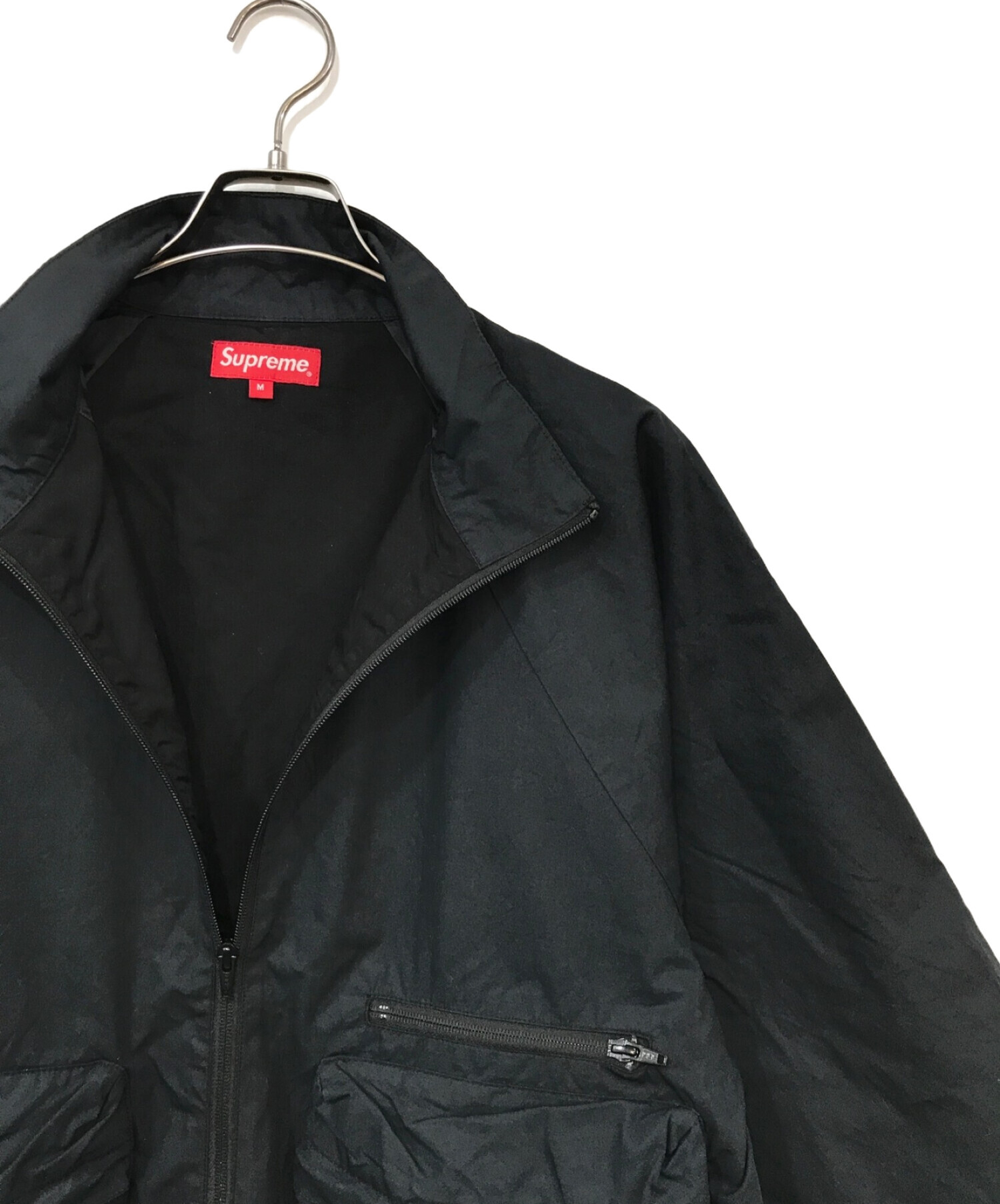 SUPREME (シュプリーム) Raglan utility jacket ブラック サイズ:Ｍ