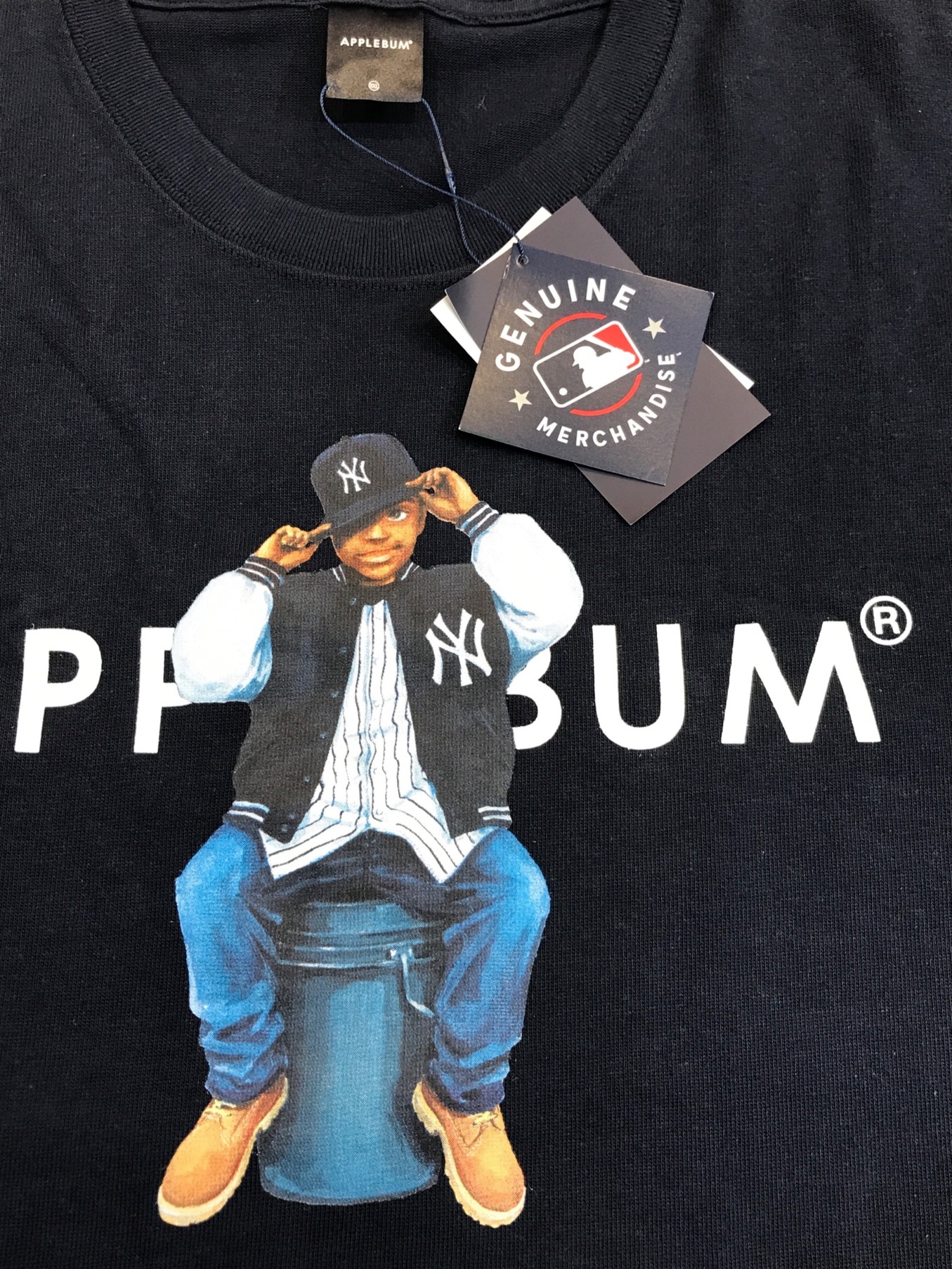 中古・古着通販】APPLEBUM (アップルバム) “NY Yankees Boy” T-shirt ネイビー サイズ:XXL｜ブランド・古着通販  トレファク公式【TREFAC FASHION】スマホサイト