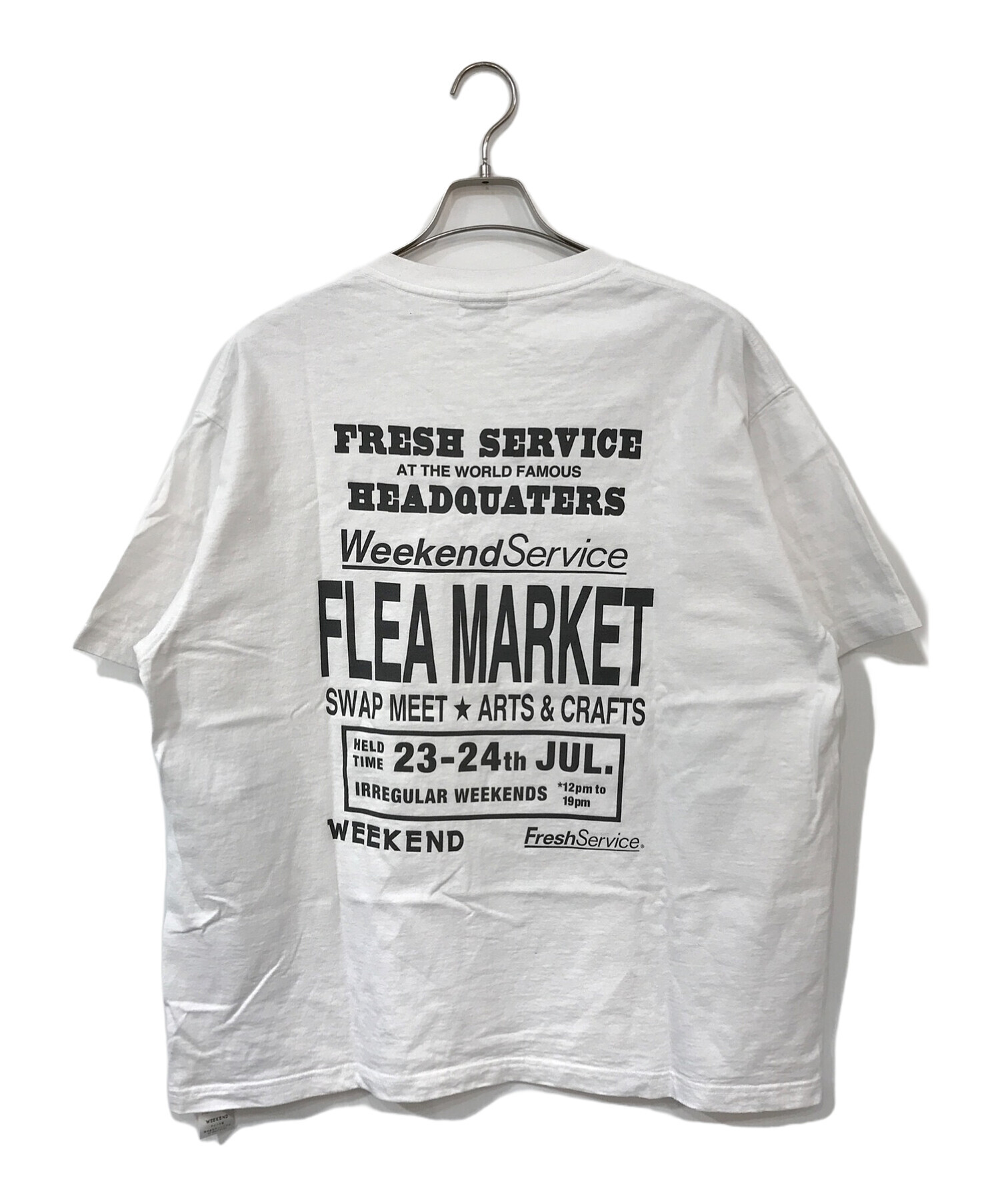 FreshService (フレッシュサービス) プリントTシャツ ホワイト サイズ:L