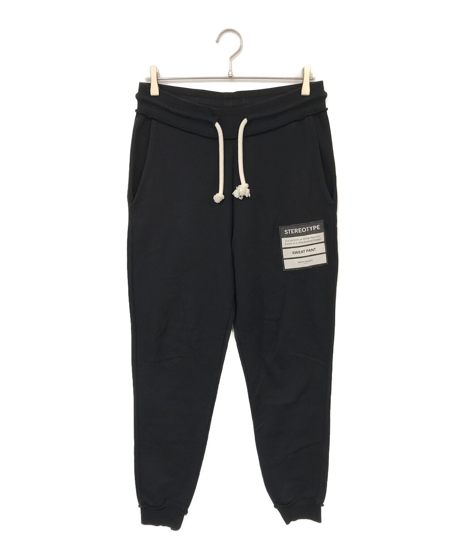 Maison Margiela (メゾンマルジェラ) STEREOTYPE LOUNGE PANTS ブラック サイズ:44