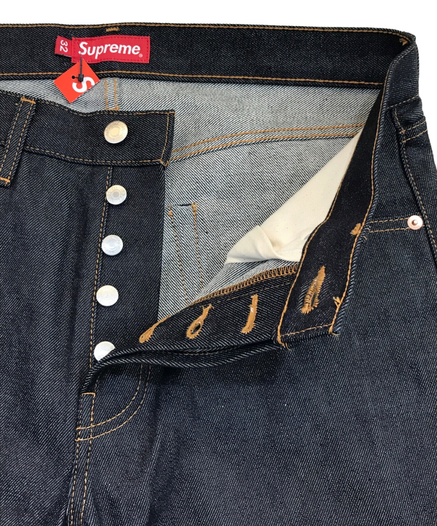 中古・古着通販】SUPREME (シュプリーム) Rigid Slim Jeans インディゴ サイズ:W32｜ブランド・古着通販  トレファク公式【TREFAC FASHION】スマホサイト