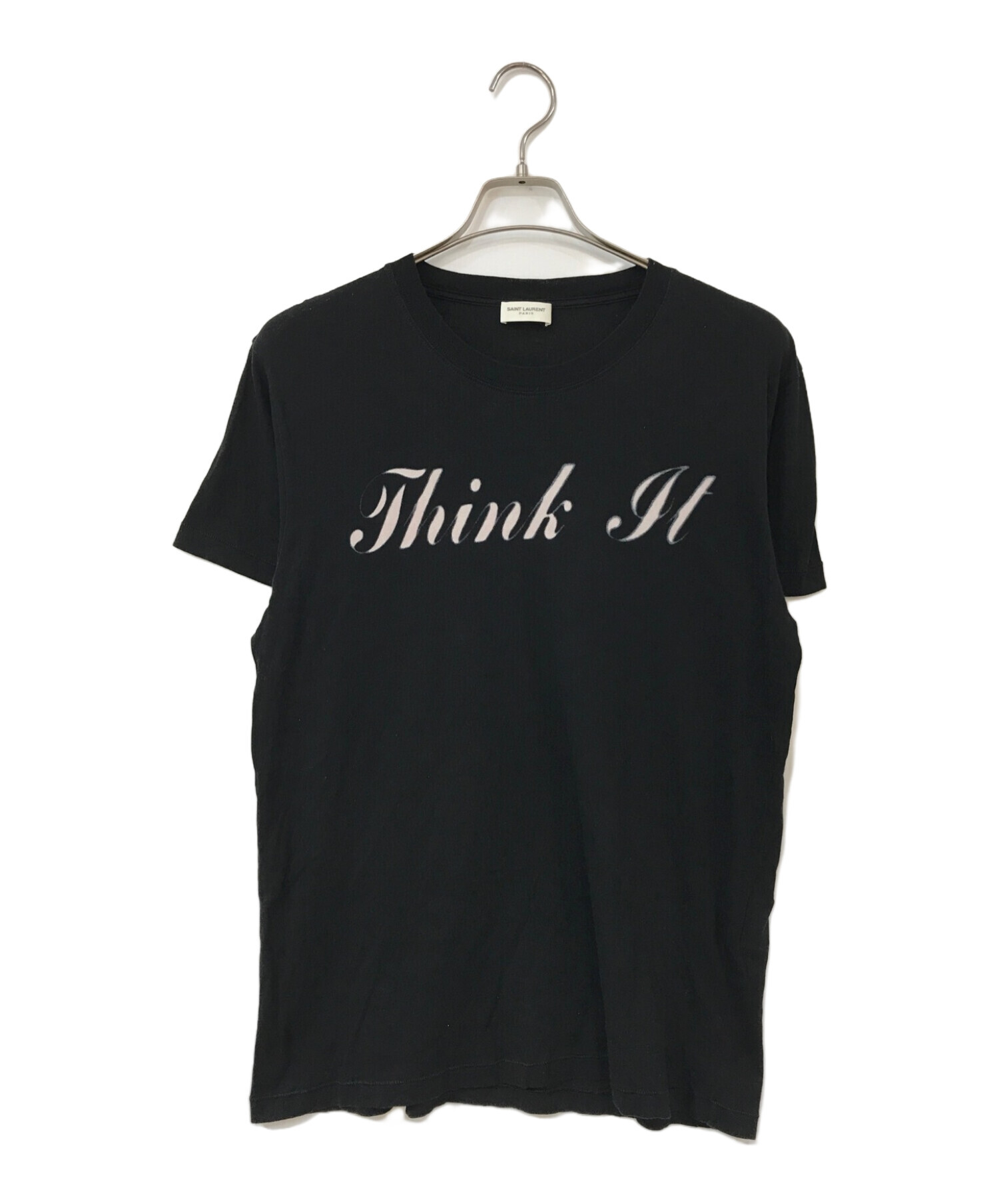 Saint Laurent Paris (サンローランパリ) SPECIAL PROJECTS PUNK ROCK THINK IT T-SHIRT  ブラック サイズ:Ｓ