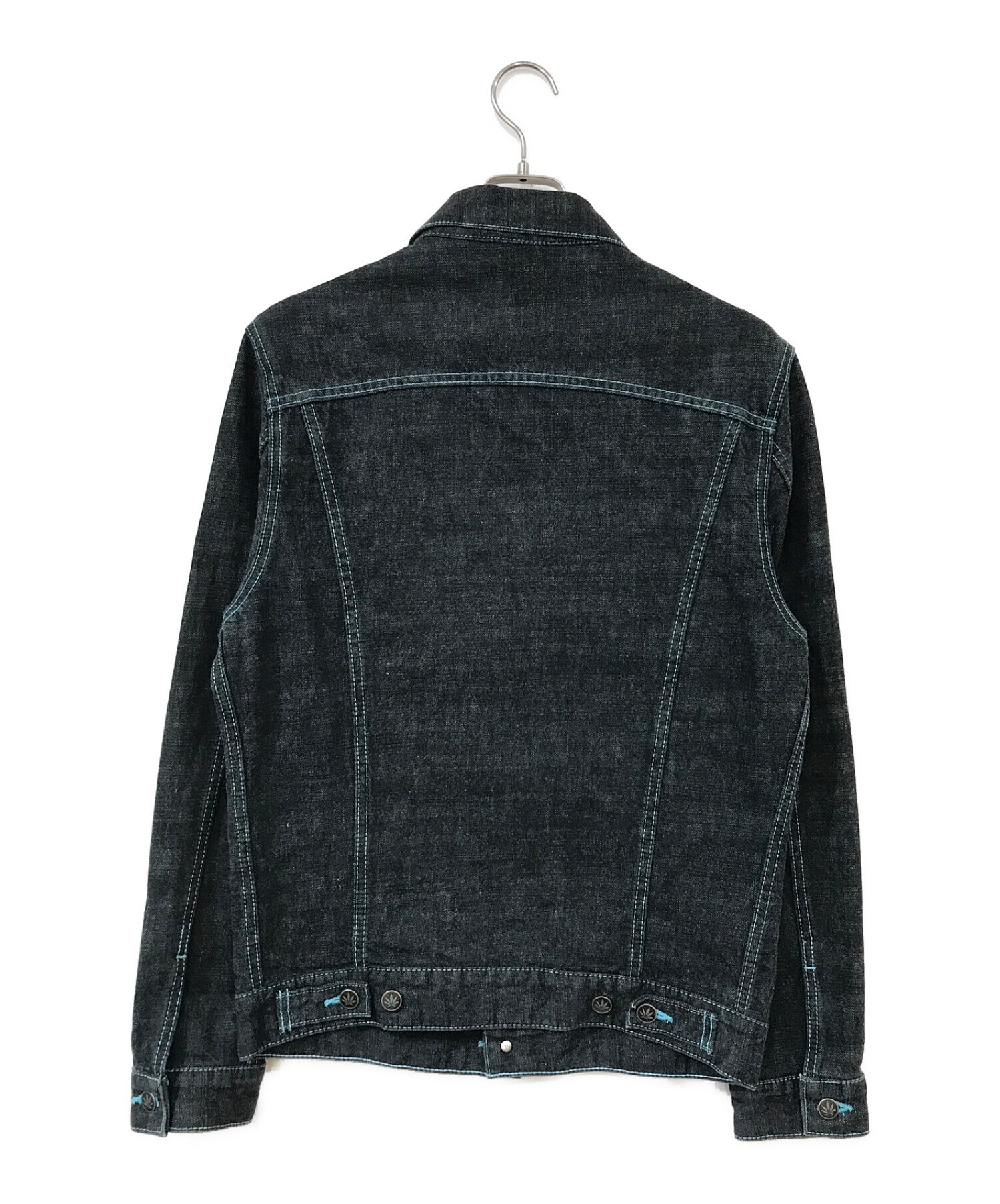lucien pellat-finet (ルシアン・ペラフィネ) デニムジャケット ブラック サイズ:S