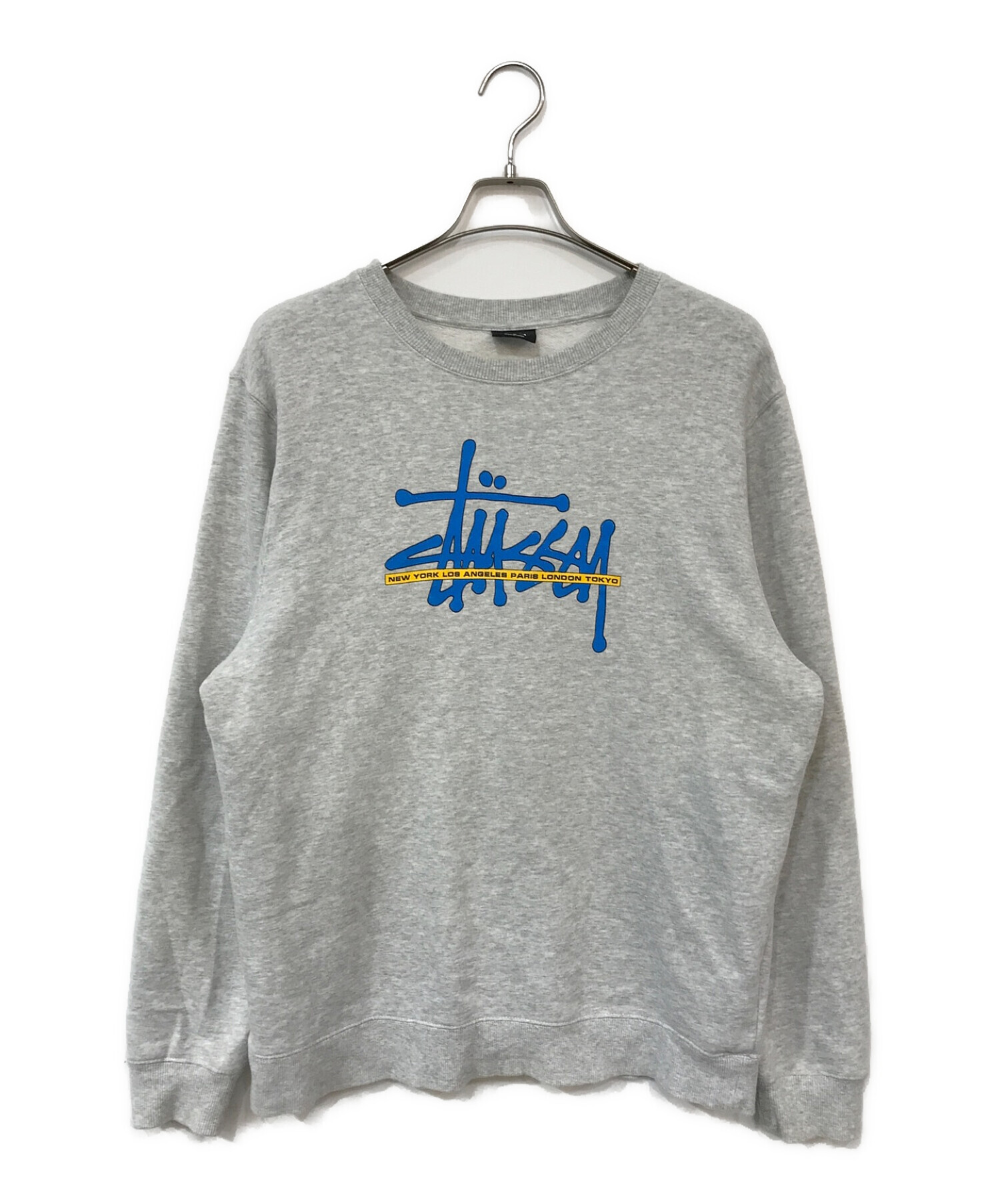 中古・古着通販】stussy (ステューシー) プリントスウェット グレー サイズ:Ｍ｜ブランド・古着通販 トレファク公式【TREFAC  FASHION】スマホサイト