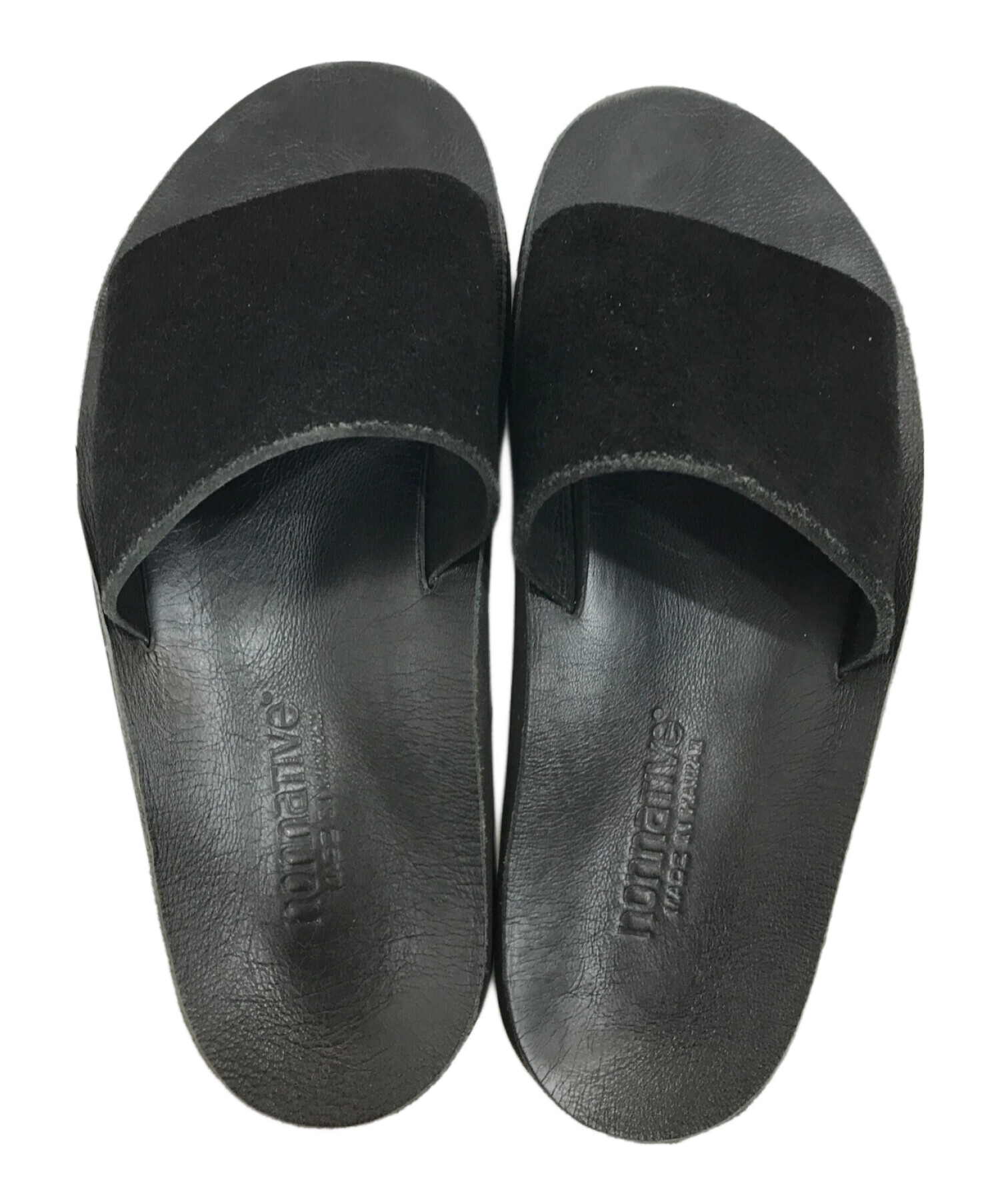 nonnative (ノンネイティブ) ISLAND SLIPPER (アイランドスリッパ) レザーサンダル ブラック サイズ:7