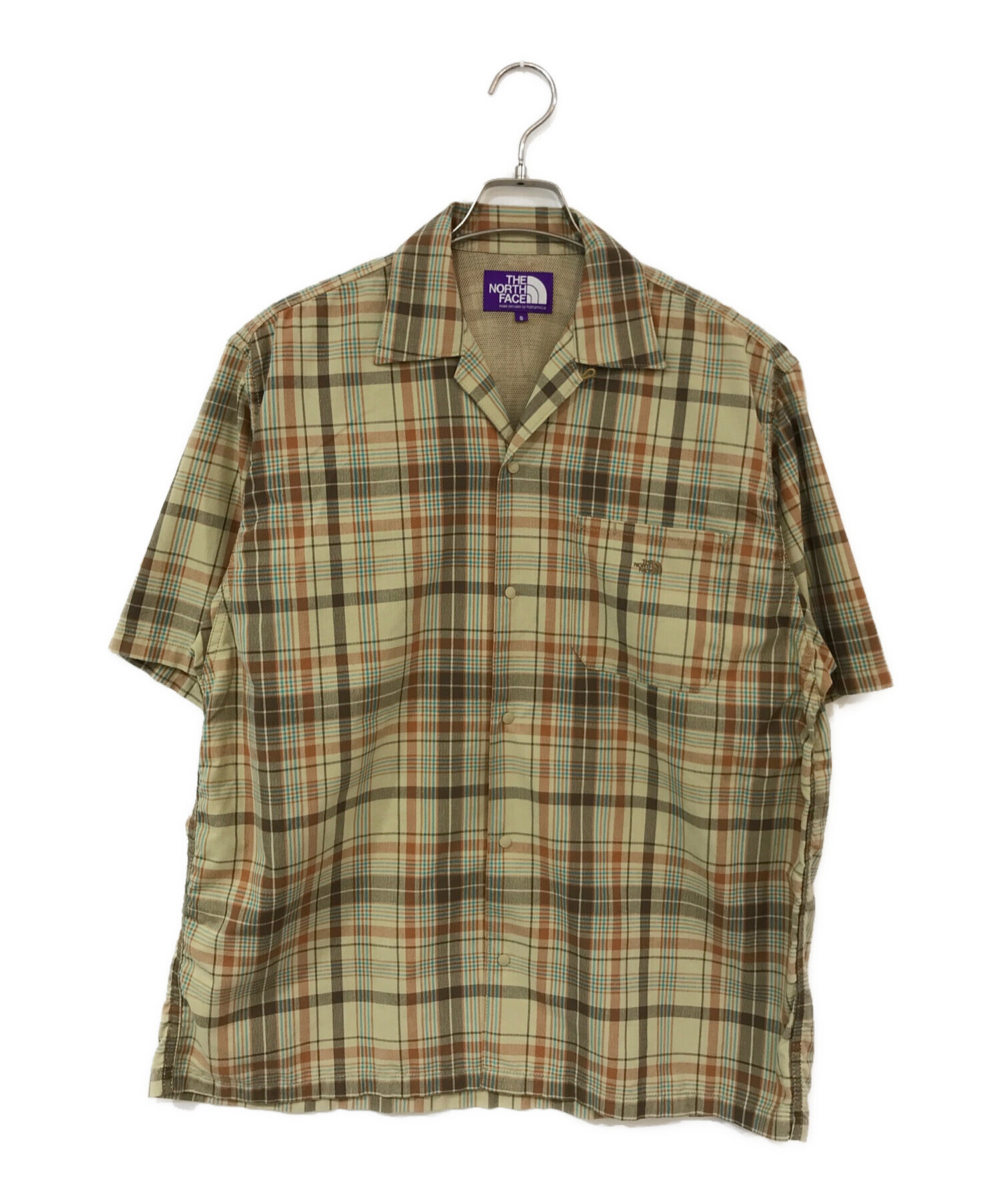 中古・古着通販】THE NORTHFACE PURPLELABEL (ザ・ノースフェイス パープルレーベル) Madras Field H/S  Shirt ベージュ サイズ:Ｓ｜ブランド・古着通販 トレファク公式【TREFAC FASHION】スマホサイト