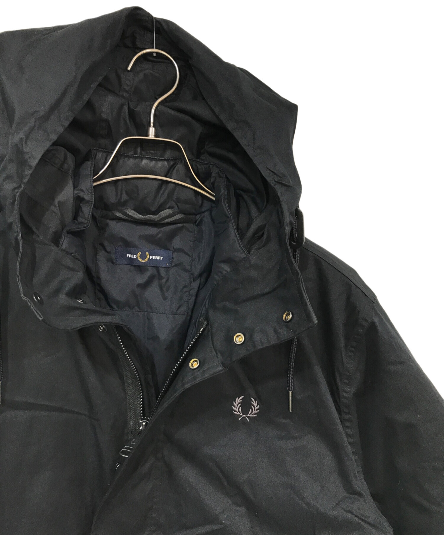 中古・古着通販】FRED PERRY (フレッドペリー) Short Padded Parka ブラック サイズ:Ｌ｜ブランド・古着通販  トレファク公式【TREFAC FASHION】スマホサイト