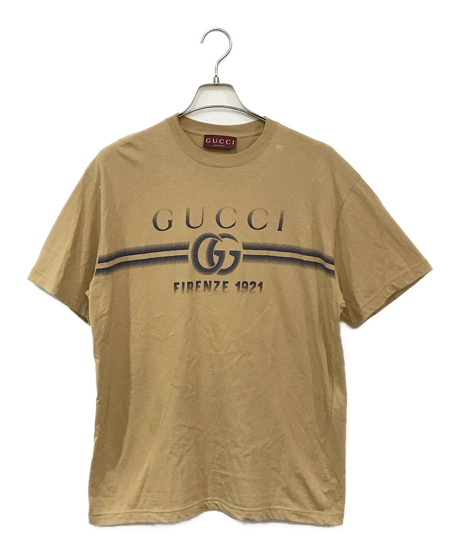 中古・古着通販】GUCCI (グッチ) プリントTシャツ ブラウン サイズ:M｜ブランド・古着通販 トレファク公式【TREFAC  FASHION】スマホサイト