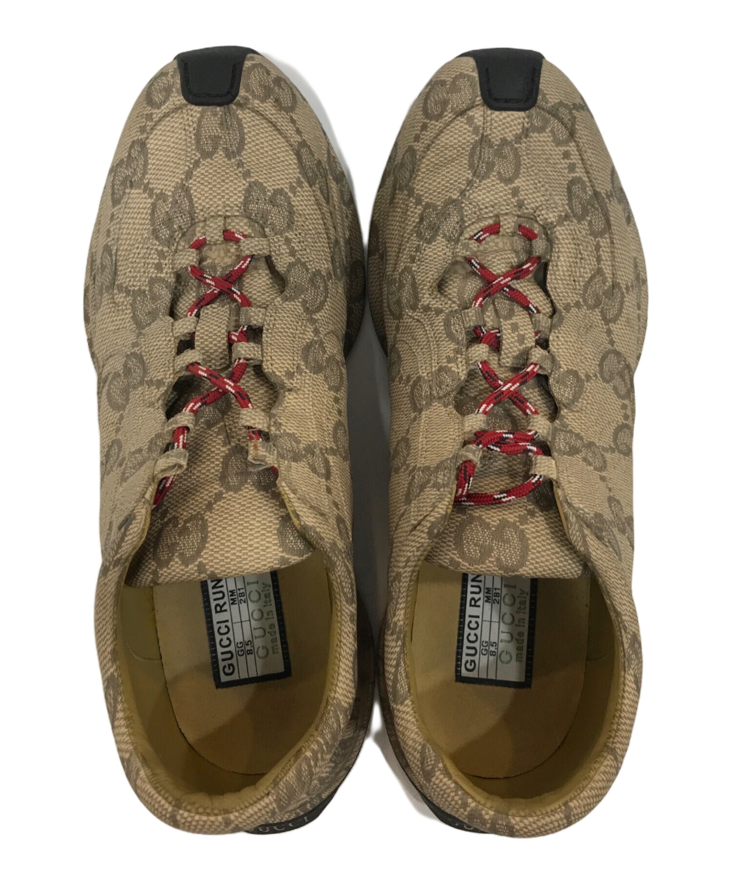 中古・古着通販】GUCCI (グッチ) Run GG スニーカー ブラウン サイズ:8 1/2｜ブランド・古着通販 トレファク公式【TREFAC  FASHION】スマホサイト