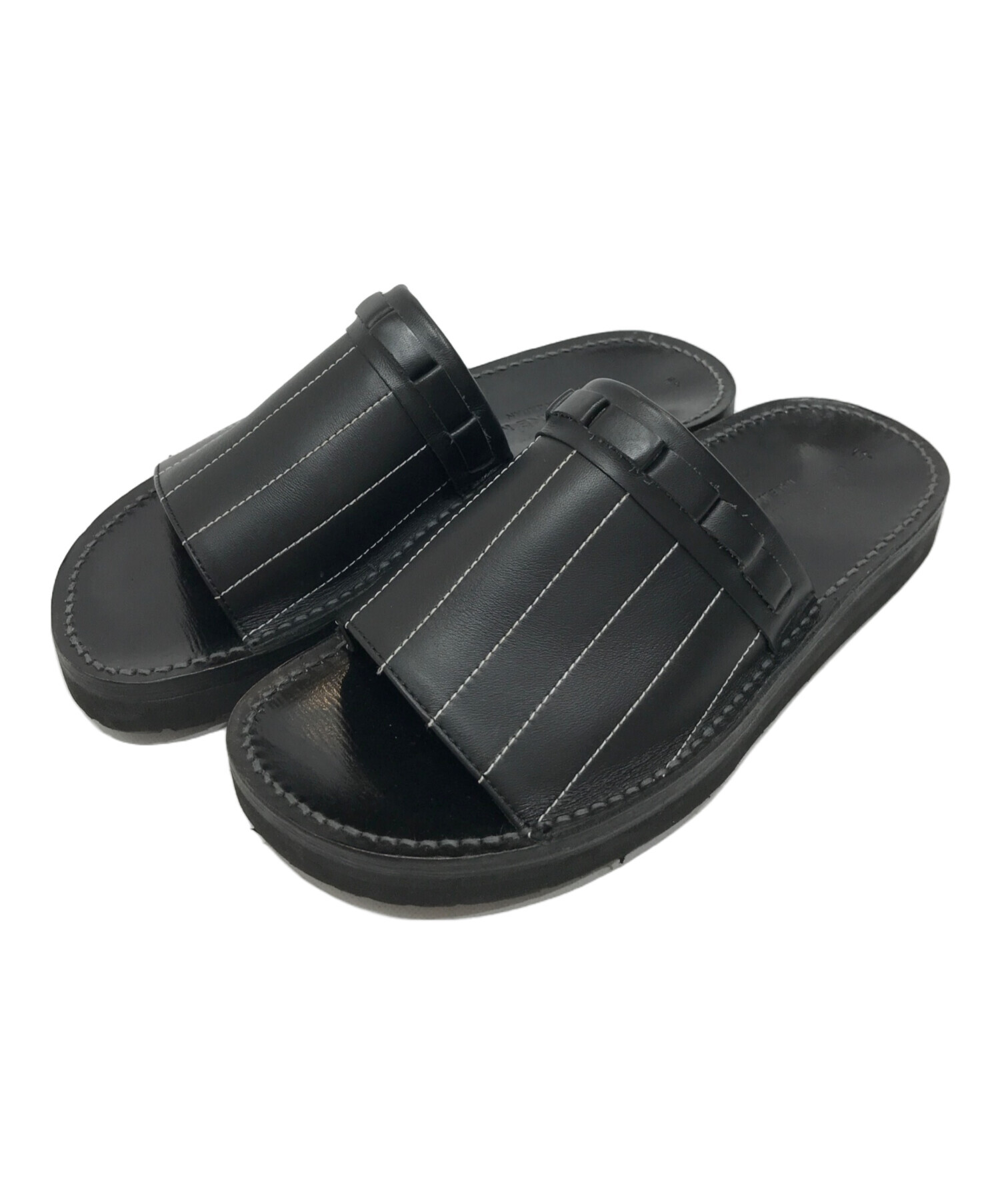 中古・古着通販】ISSEY MIYAKE MEN (イッセイミヤケメン) Black Stripe Sandals ブラック  サイズ:41｜ブランド・古着通販 トレファク公式【TREFAC FASHION】スマホサイト