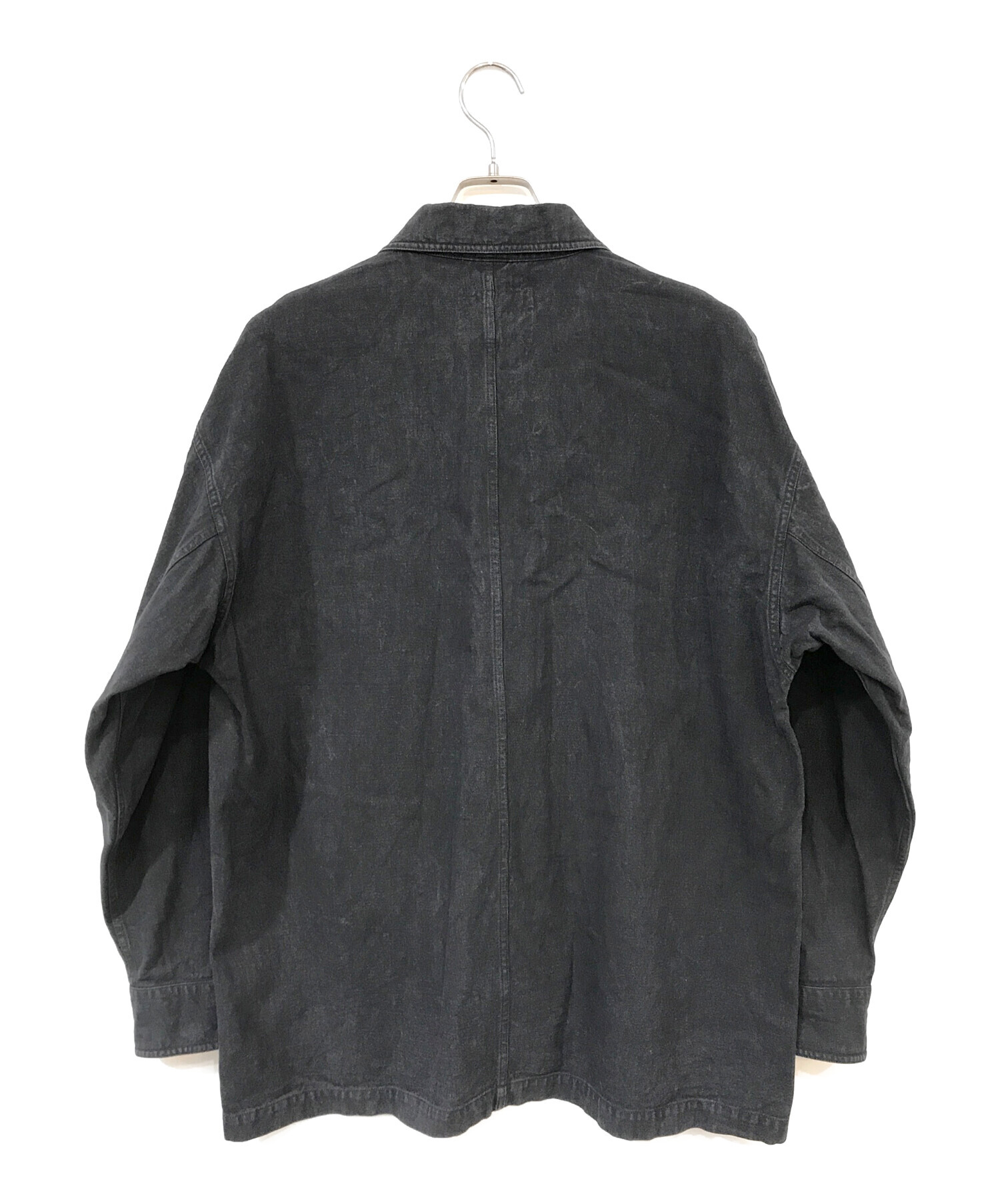 中古・古着通販】MHL (エムエイチエル) FADED COTTON TWILL ダークグレー サイズ:L｜ブランド・古着通販  トレファク公式【TREFAC FASHION】スマホサイト