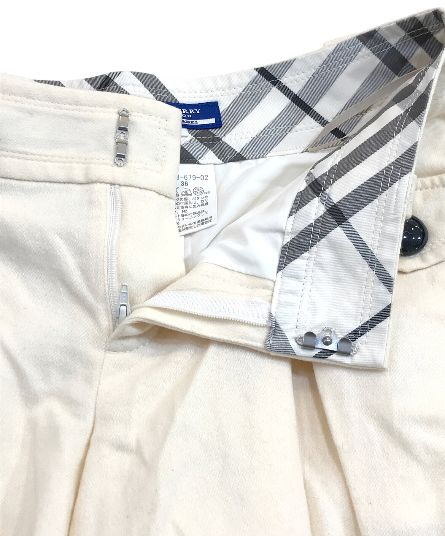 中古・古着通販】BURBERRY BLUE LABEL (バーバリーブルーレーベル) カシミヤ混キュロット ベージュ サイズ:36｜ブランド・古着通販  トレファク公式【TREFAC FASHION】スマホサイト