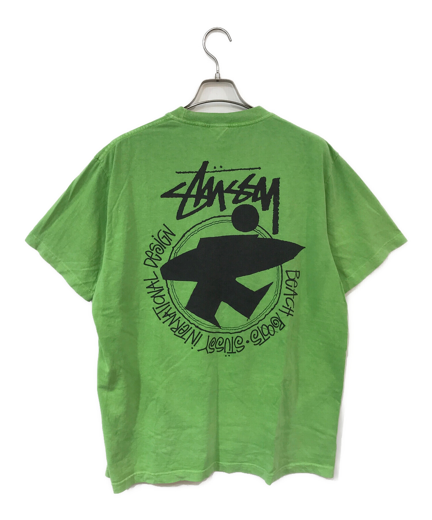 中古・古着通販】stussy (ステューシー) BEACH ROOTS PIGMENT DYED TEE グリーン サイズ:L｜ブランド・古着通販  トレファク公式【TREFAC FASHION】スマホサイト