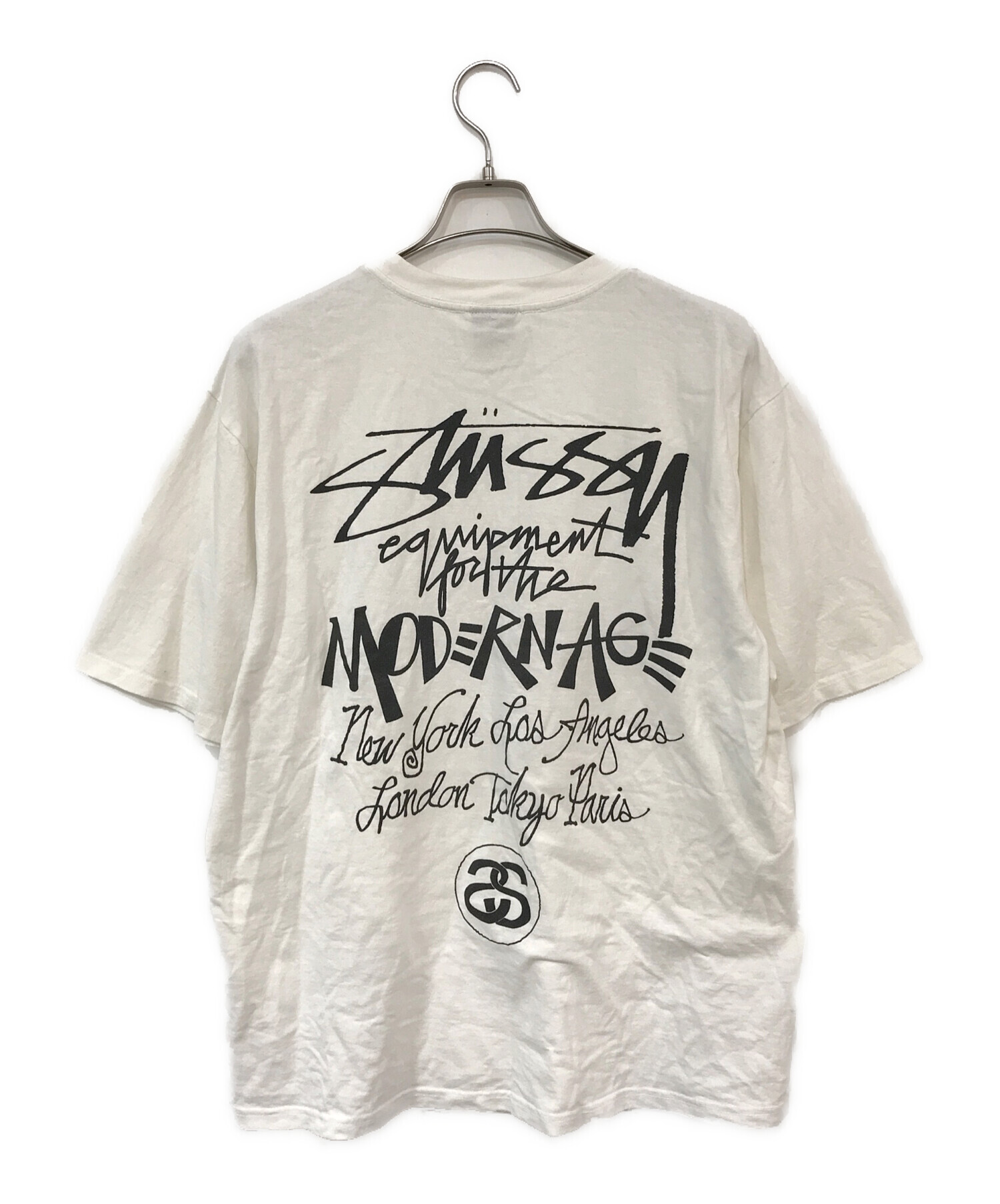 中古・古着通販】stussy (ステューシー) MODERN AGE TEE ホワイト サイズ:L｜ブランド・古着通販 トレファク公式【TREFAC  FASHION】スマホサイト