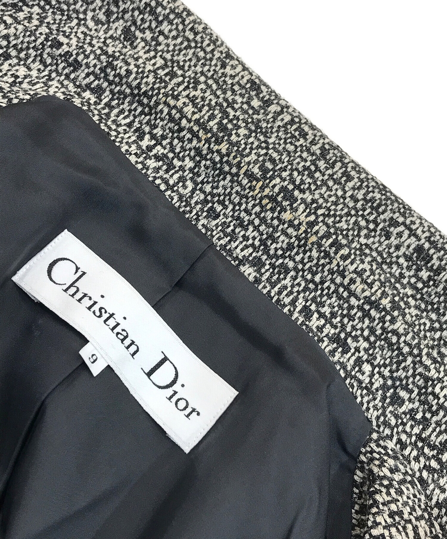 Christian Dior (クリスチャン ディオール) ダブルジャケット グレー サイズ:9