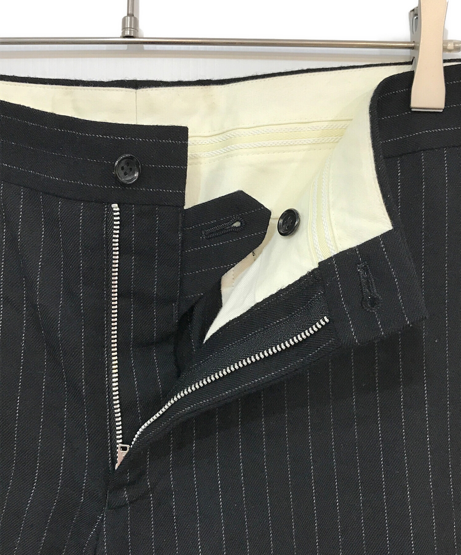 中古・古着通販】COMME des GARCONS HOMME PLUS (コムデギャルソンオムプリュス) 螺旋ジップパンツ ブラック  サイズ:XL｜ブランド・古着通販 トレファク公式【TREFAC FASHION】スマホサイト