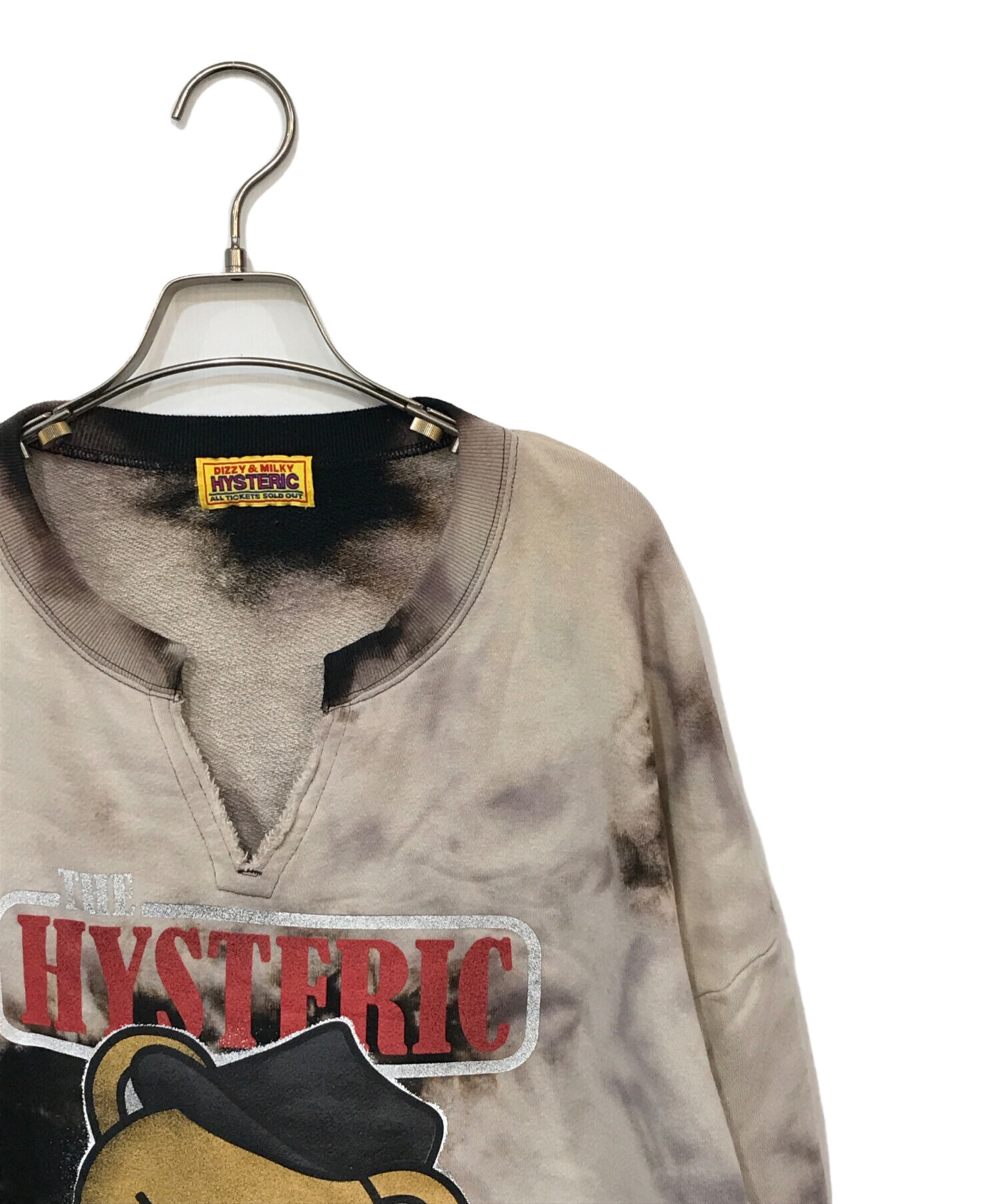 中古・古着通販】Hysteric Glamour (ヒステリックグラマー) HYS STREET オーバーサイズスウェット ブラック  サイズ:FREE｜ブランド・古着通販 トレファク公式【TREFAC FASHION】スマホサイト