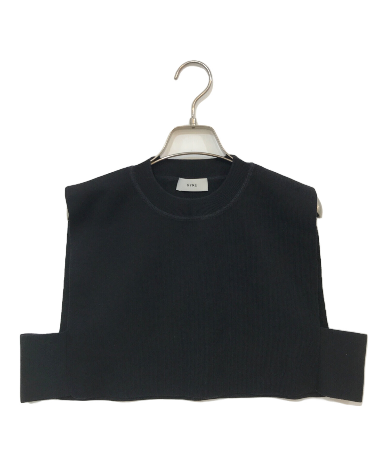 HYKE (ハイク) S/C/P CROPPED TOP SWEATER ブラック サイズ:記載なし