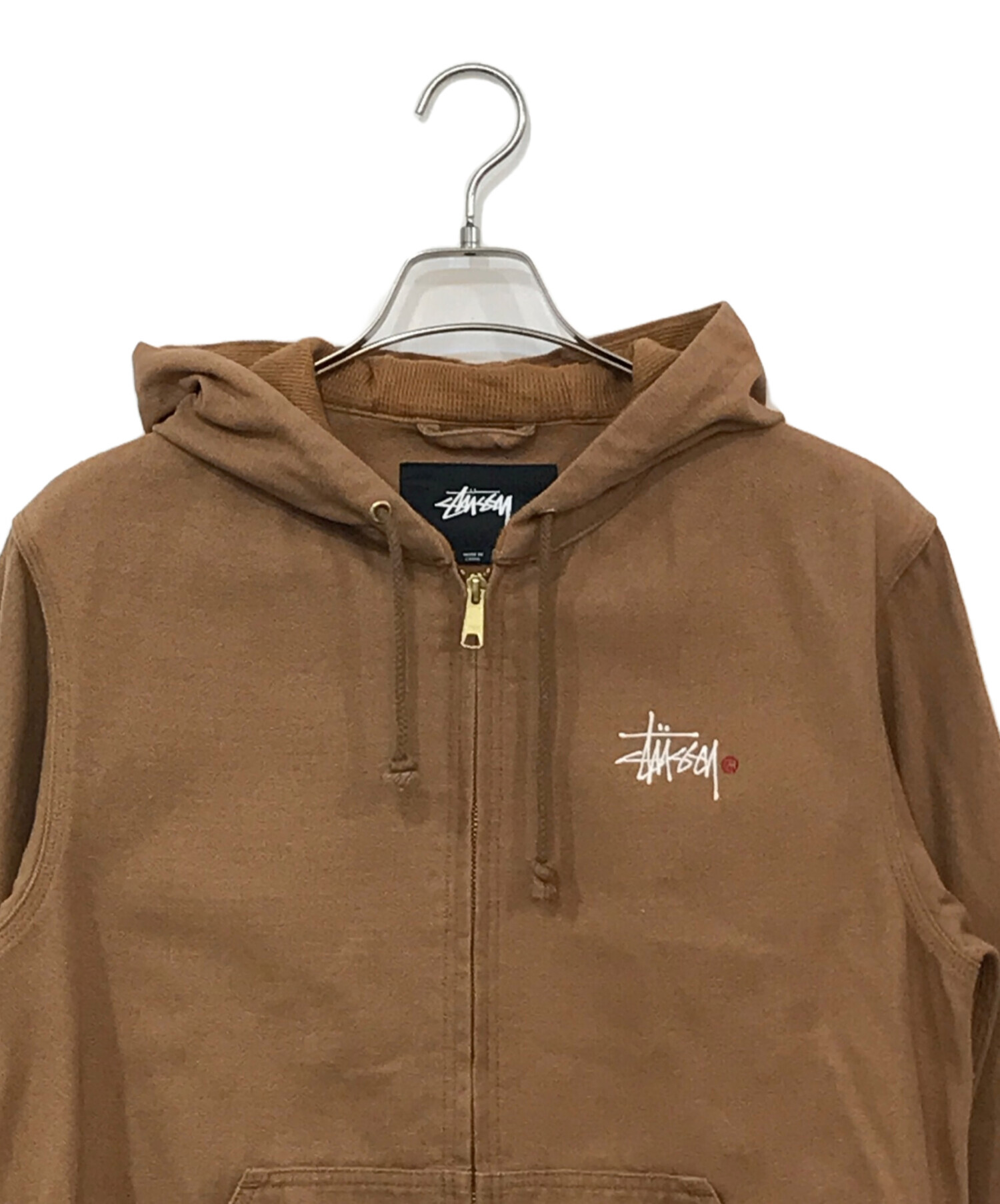 中古・古着通販】stussy (ステューシー) ダックジップパーカー ブラウン サイズ:S｜ブランド・古着通販 トレファク公式【TREFAC  FASHION】スマホサイト