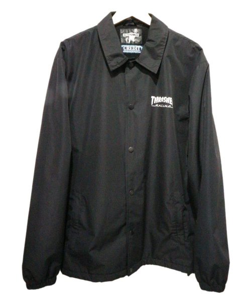 中古・古着通販】THRASHER (スラッシャー) コーチジャケット ブラック