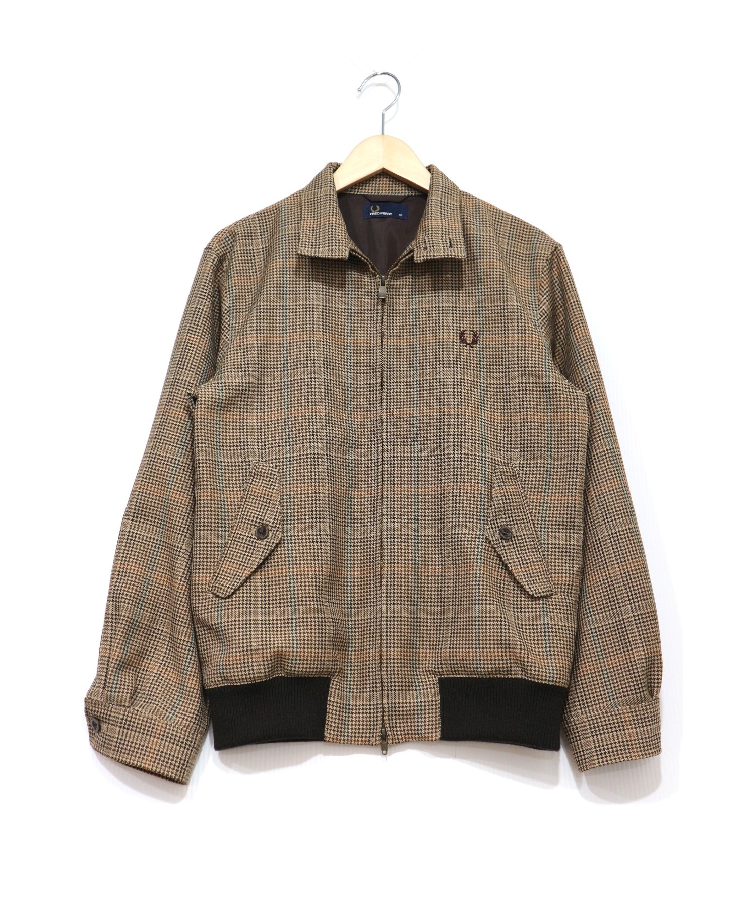 FRED PERRY (フレッドペリー) GUN CLUB CHECK HARRINGTON JACK ベージュ サイズ:XS SHIPS別注