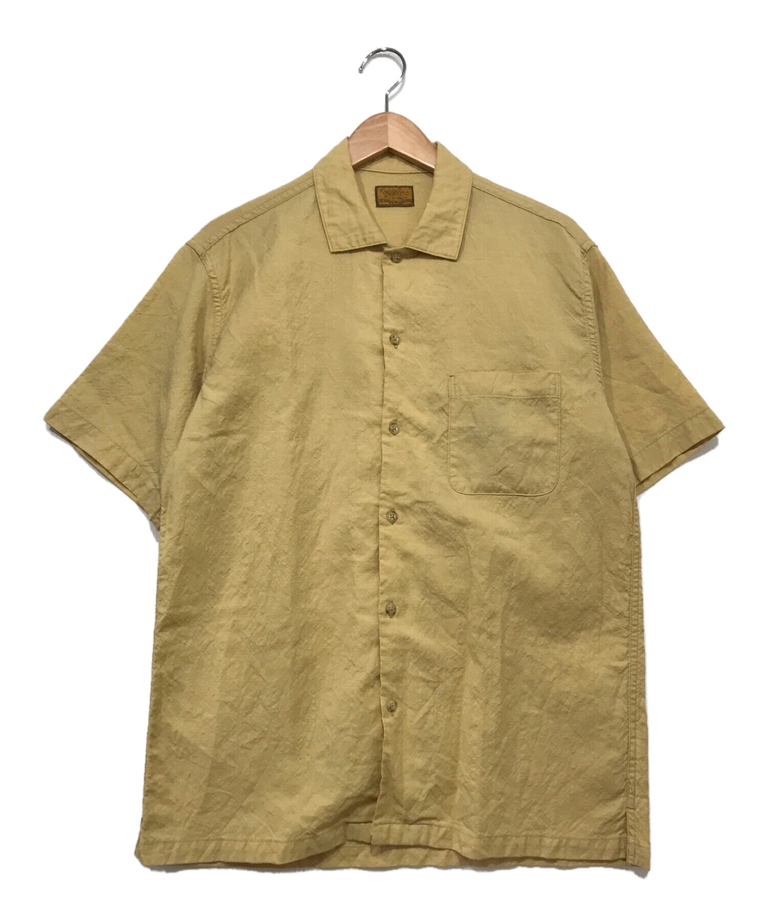 BROWN by 2-tacs (ブラウンバイツータックス) オープンカラーシャツ ベージュ サイズ:M