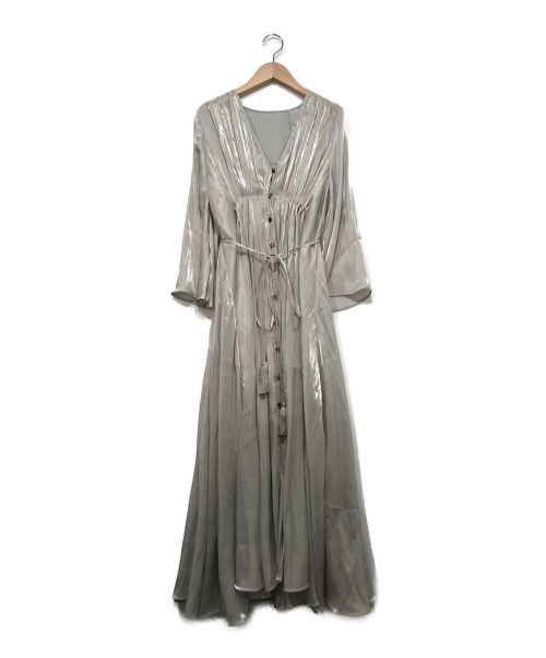 中古・古着通販】Ameri (アメリ) MEDI GATHER NEGLIGEE DRESS グレー