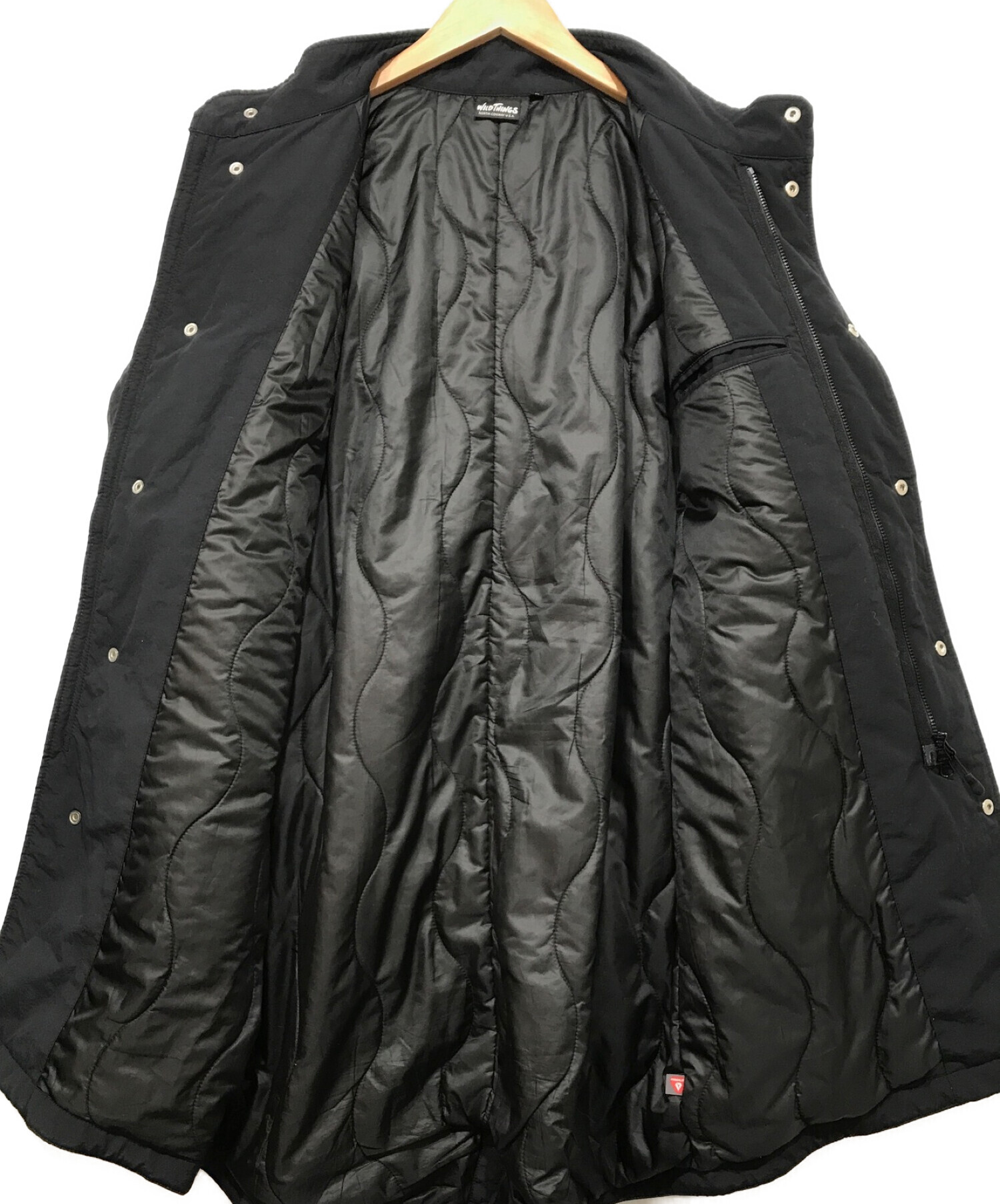 中古・古着通販】WILD THINGS (ワイルドシングス) HD NYLON MIG COAT ブラック サイズ:S｜ブランド・古着通販  トレファク公式【TREFAC FASHION】スマホサイト