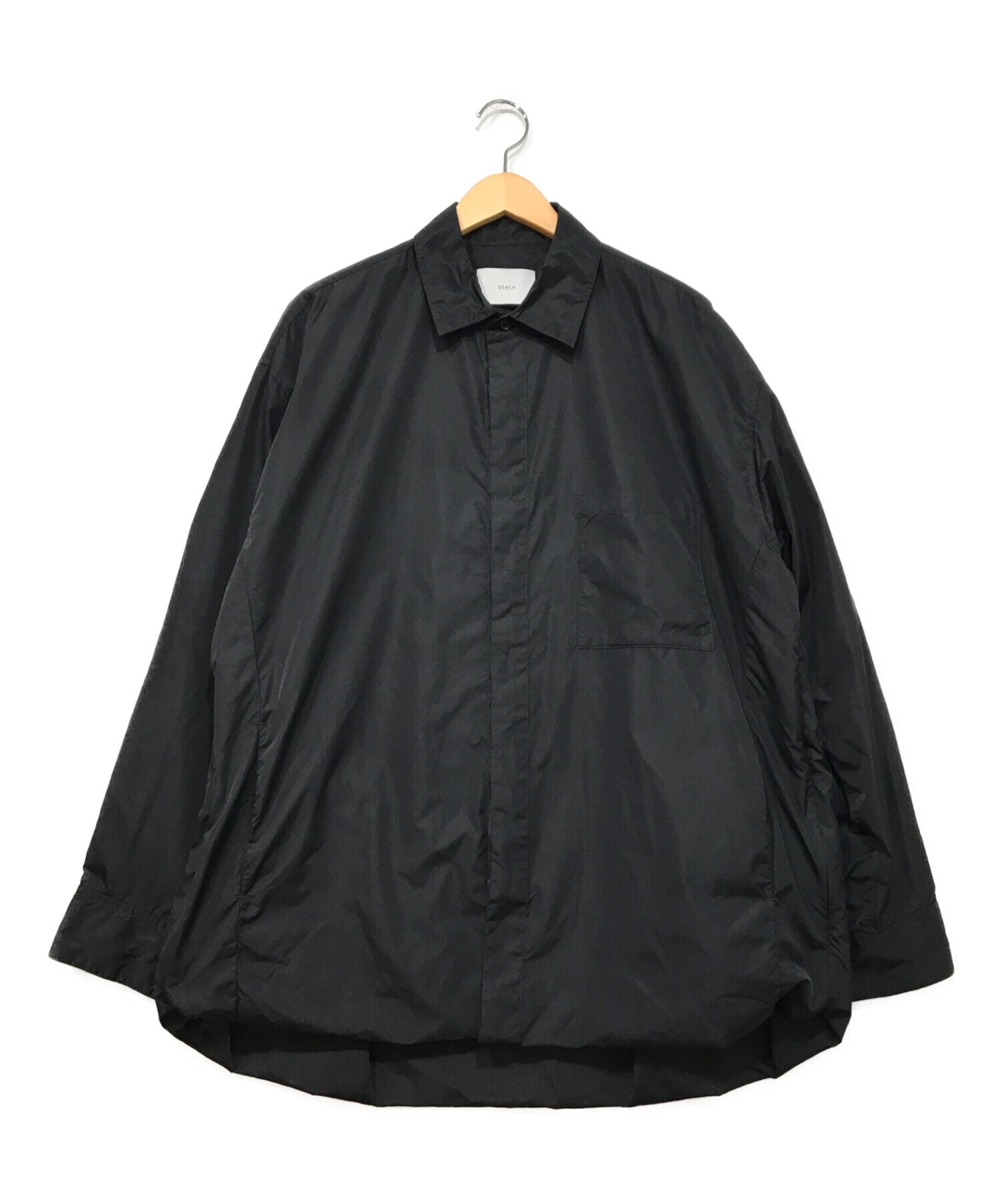 中古・古着通販】stein (シュタイン) OVERSIZED WIND SHIRT ブラック サイズ:S｜ブランド・古着通販  トレファク公式【TREFAC FASHION】スマホサイト