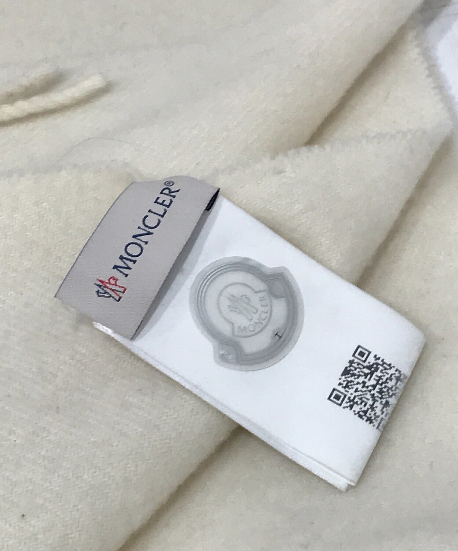 中古・古着通販】MONCLER (モンクレール) マフラー ホワイト｜ブランド