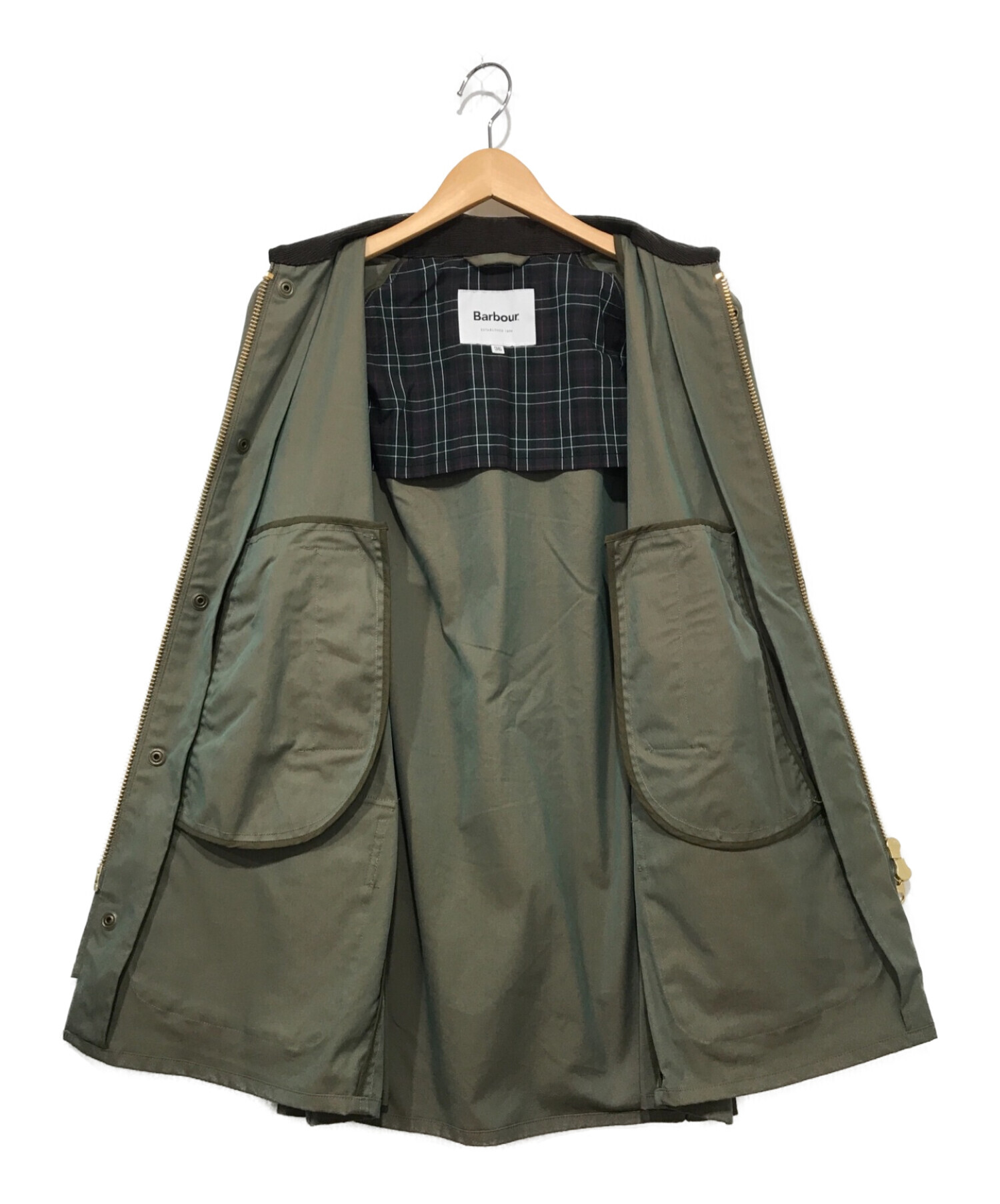 Barbour (バブアー) 別注BEDALE CLASSIC FITシャンブレージャケット カーキ サイズ:36(下記参照)