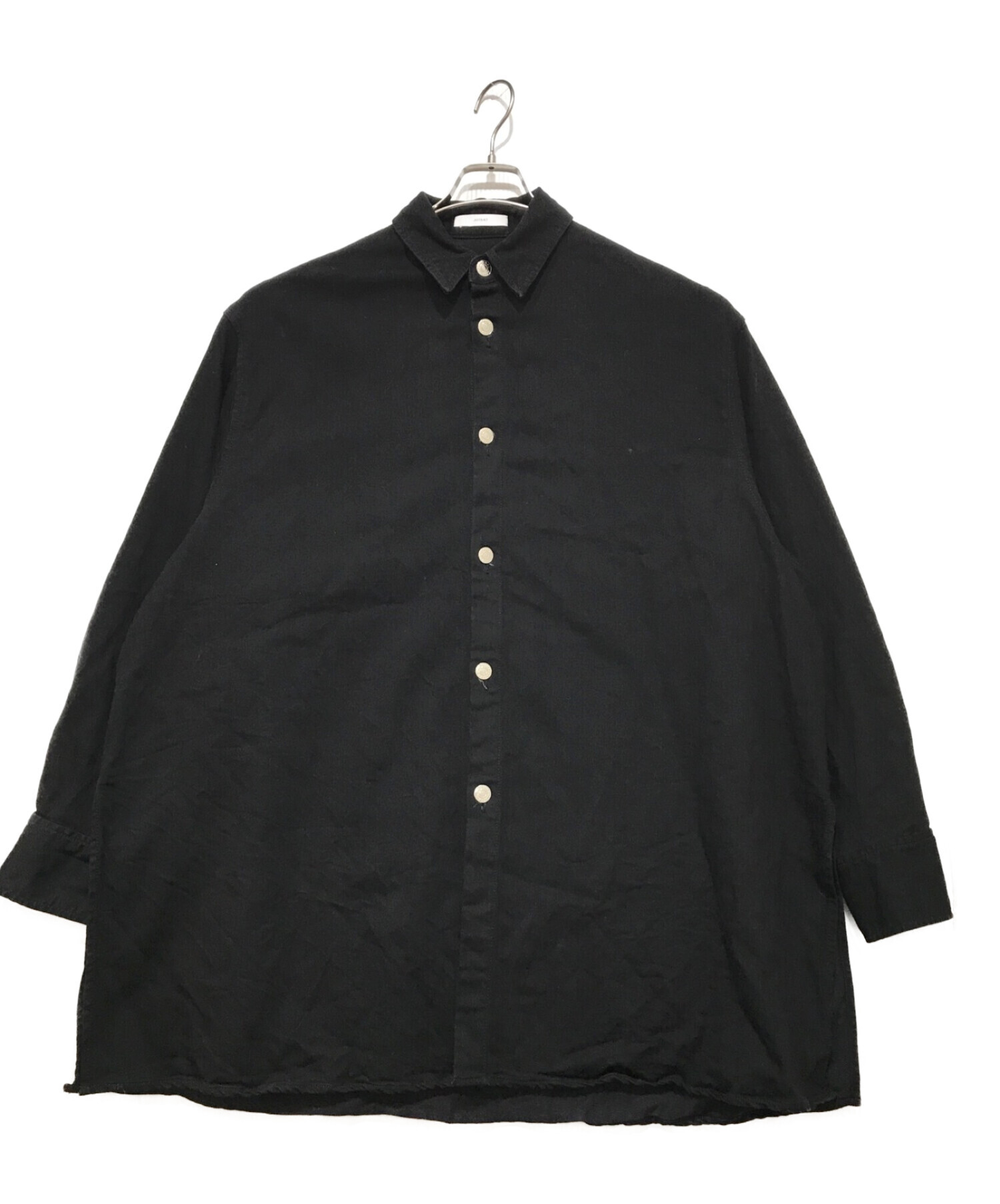 ASTRAET (アストラット) ビッグデニムシャツ ブラック サイズ:なし(実寸サイズをご確認下さい)