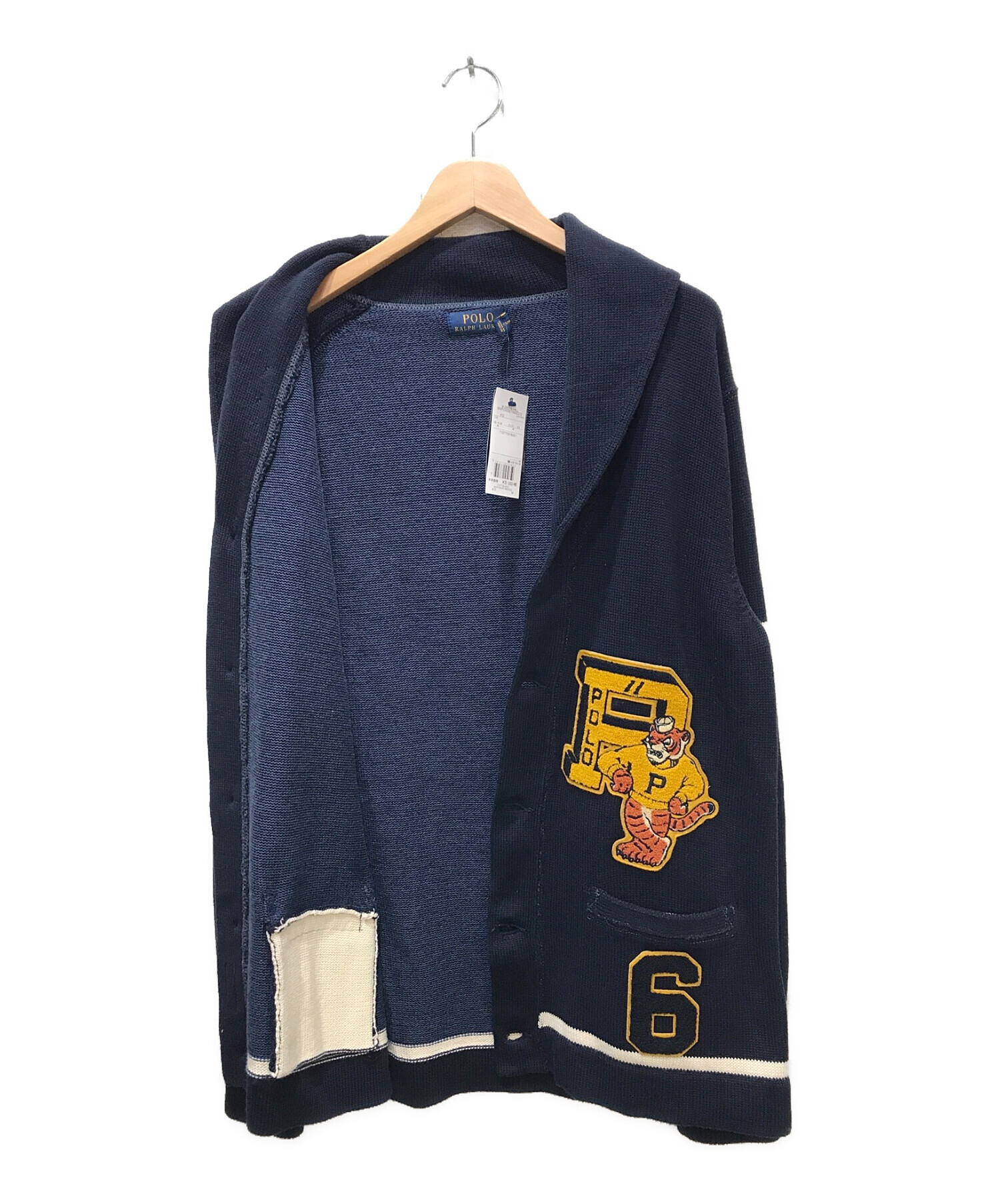 POLO RALPH LAUREN (ポロ・ラルフローレン) タイガー カーディガン ネイビー サイズ:M