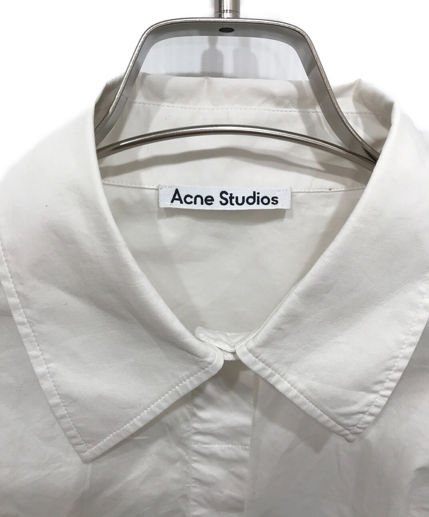 Acne studios (アクネストゥディオズ) 半袖ブラウス ホワイト サイズ:なし(実寸サイズをご確認下さい)