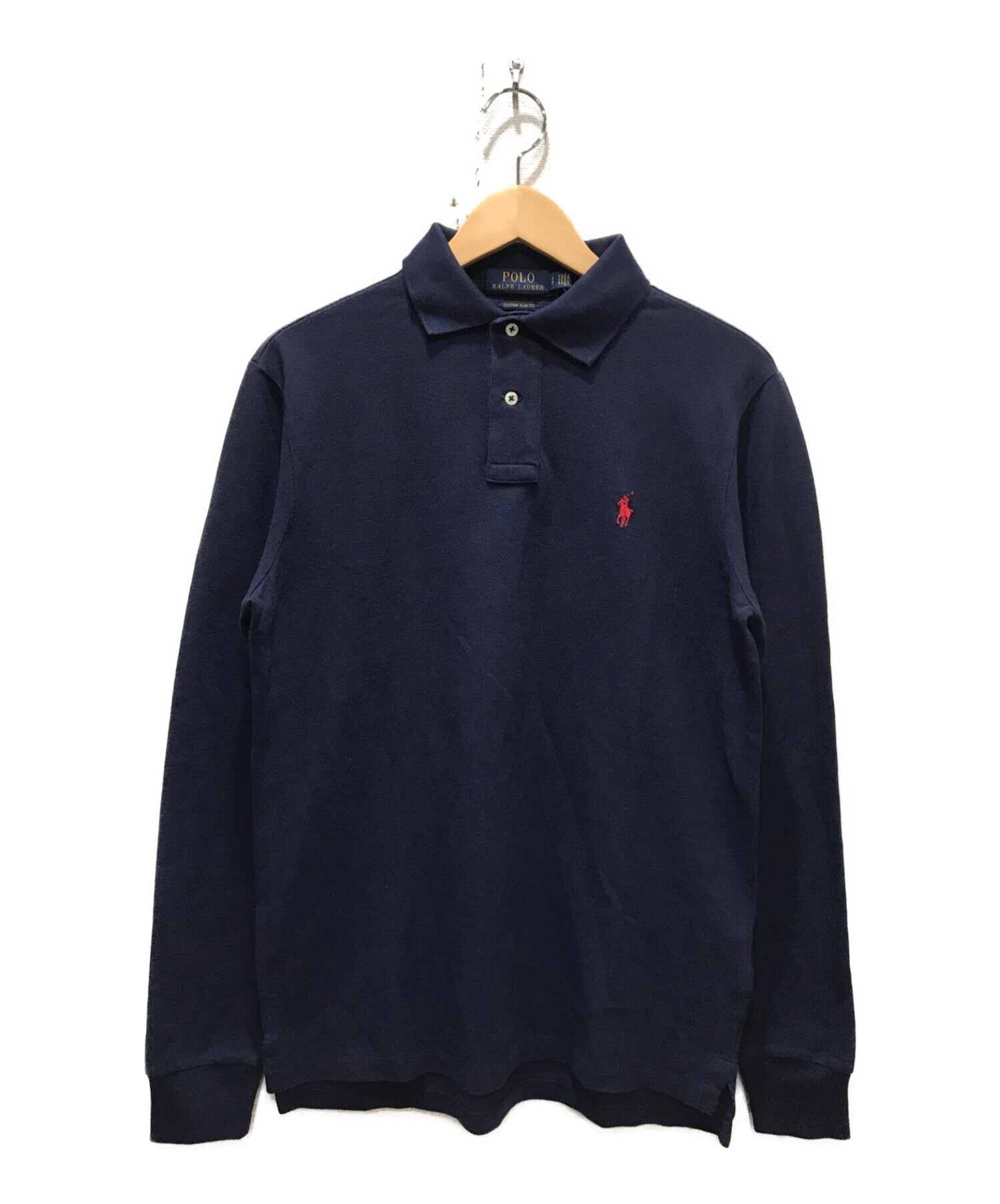 POLO RALPH LAUREN (ポロ・ラルフローレン) 長袖ポロシャツ ネイビー サイズ:S 未使用品