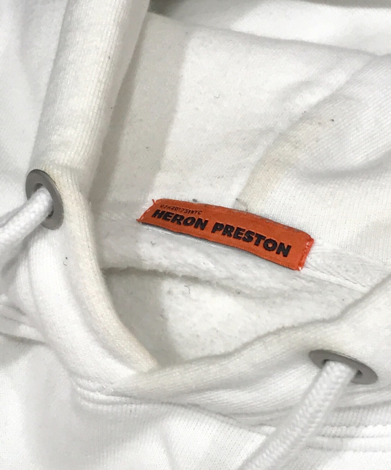 HERON PRESTON (ヘロンプレストン) NASAプルオーバーパーカー ホワイト サイズ:L