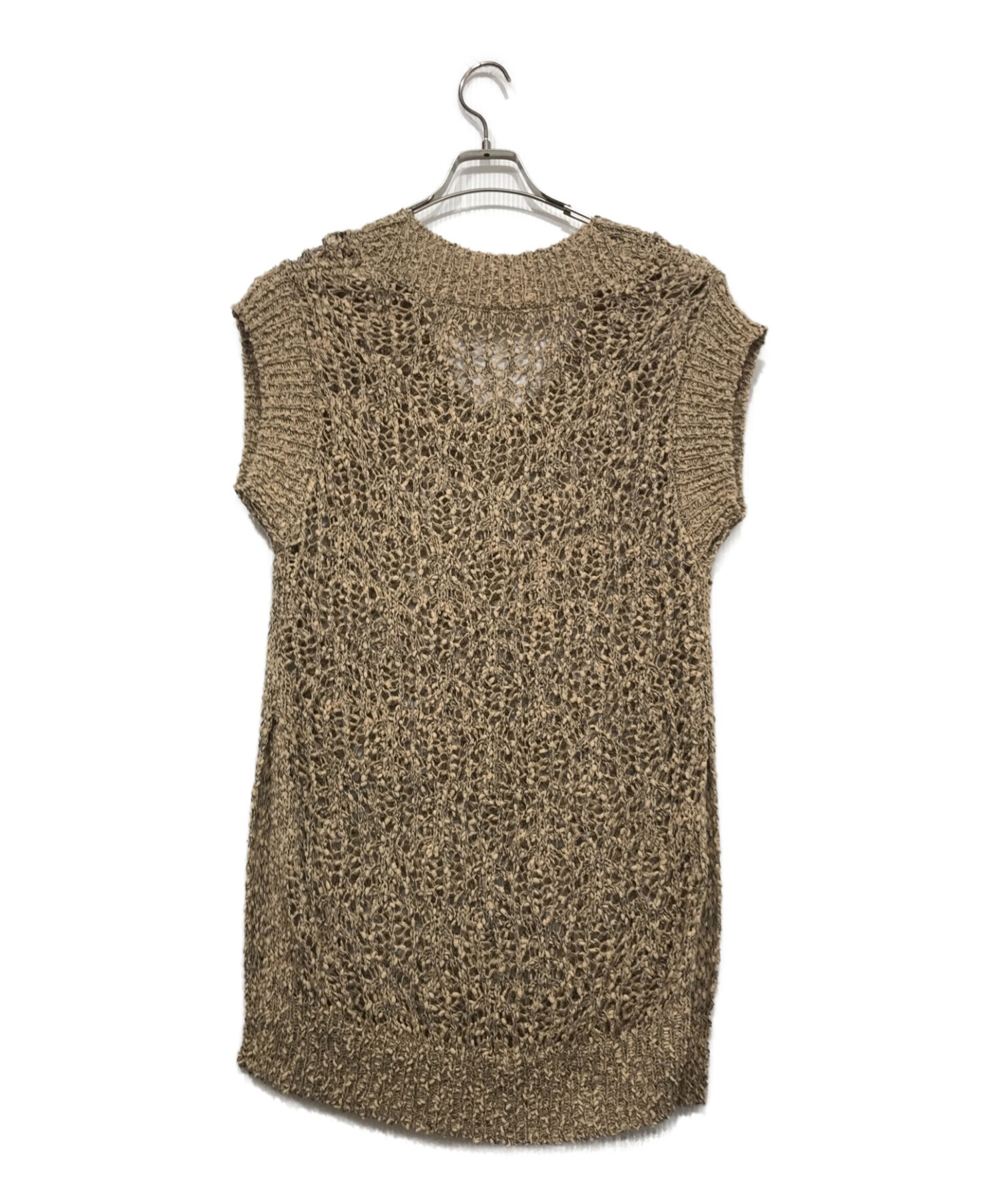 中古・古着通販】TODAYFUL (トゥデイフル) Crochet Knit Vest ベージュ