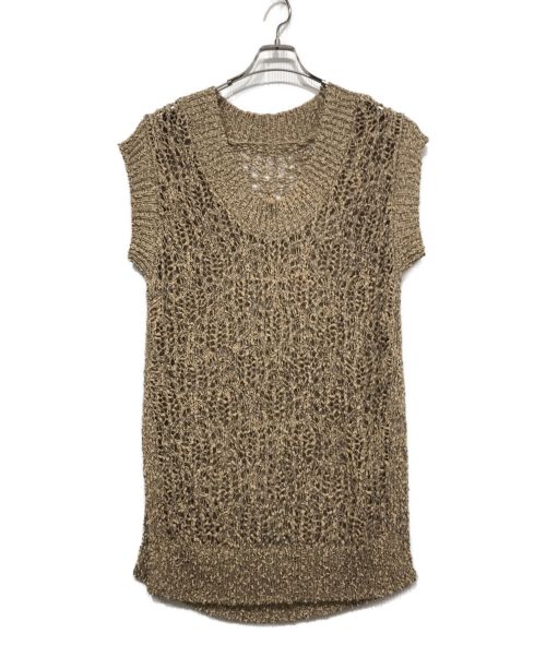 中古・古着通販】TODAYFUL (トゥデイフル) Crochet Knit Vest ベージュ