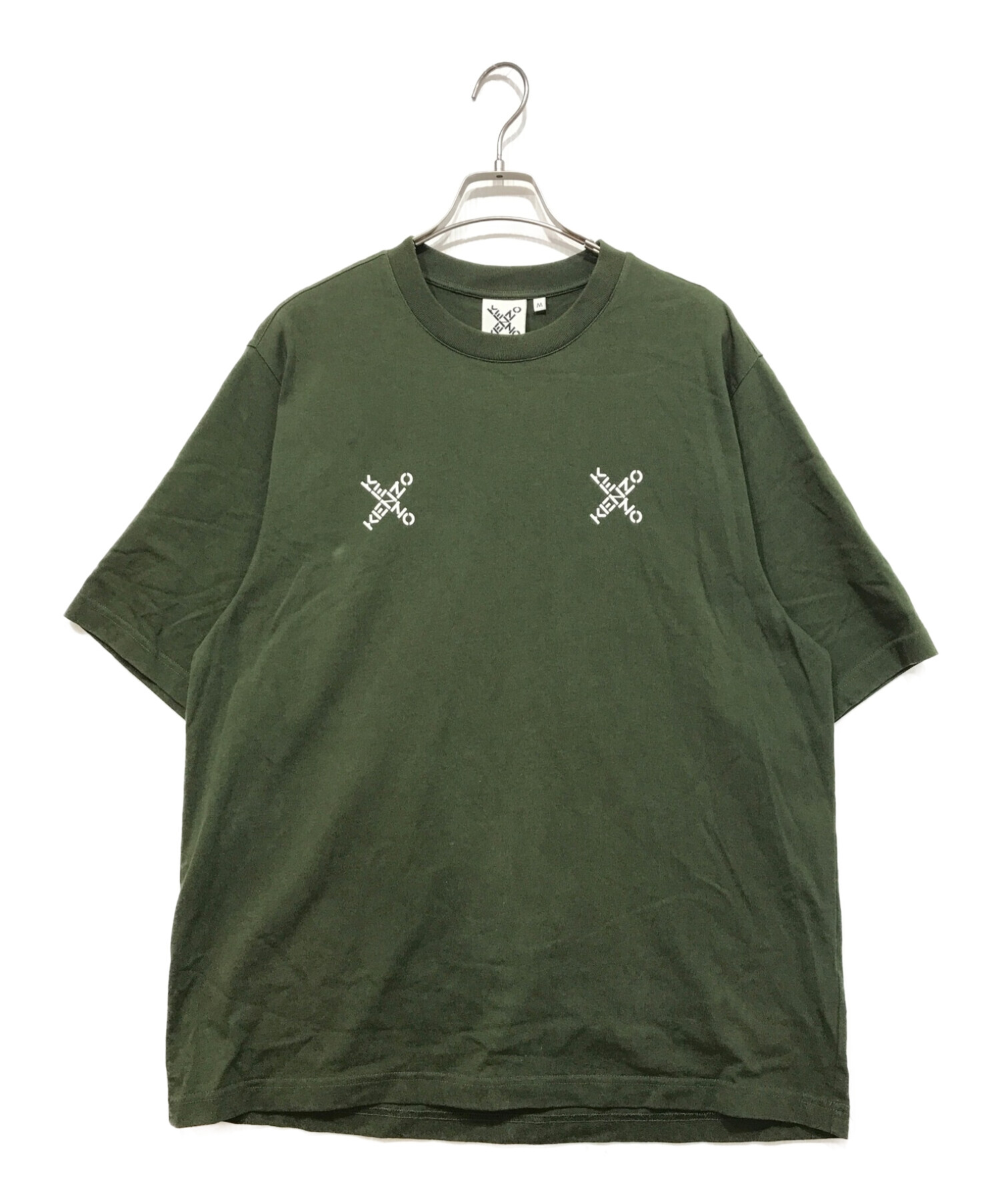 KENZO (ケンゾー) クロスロゴTシャツ グリーン サイズ:M