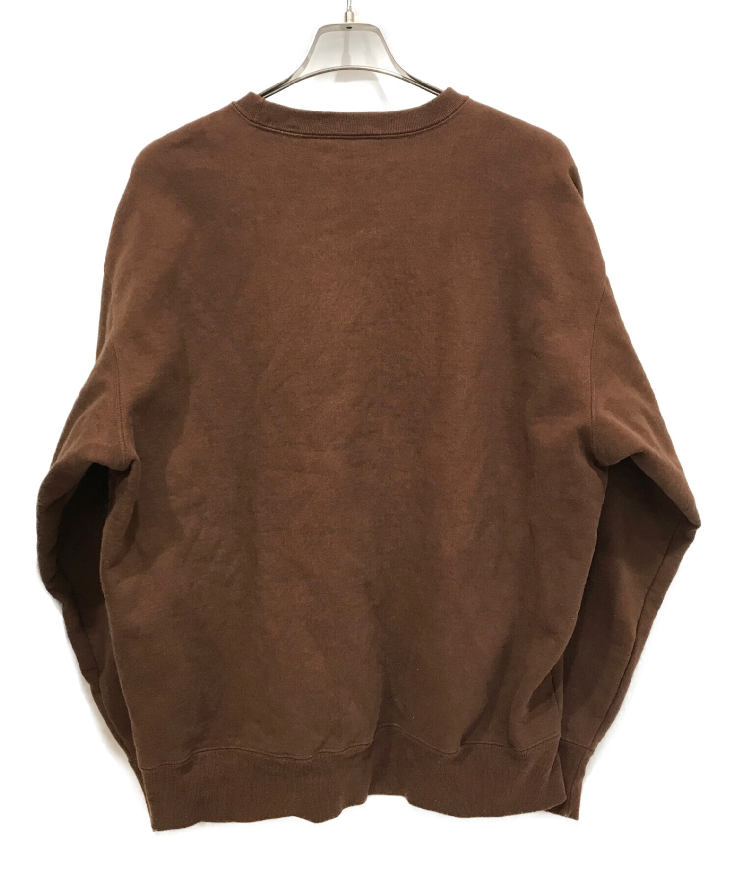 SUPREME (シュプリーム) スモールボックスロゴスウェットシャツ ブラウン サイズ:Large