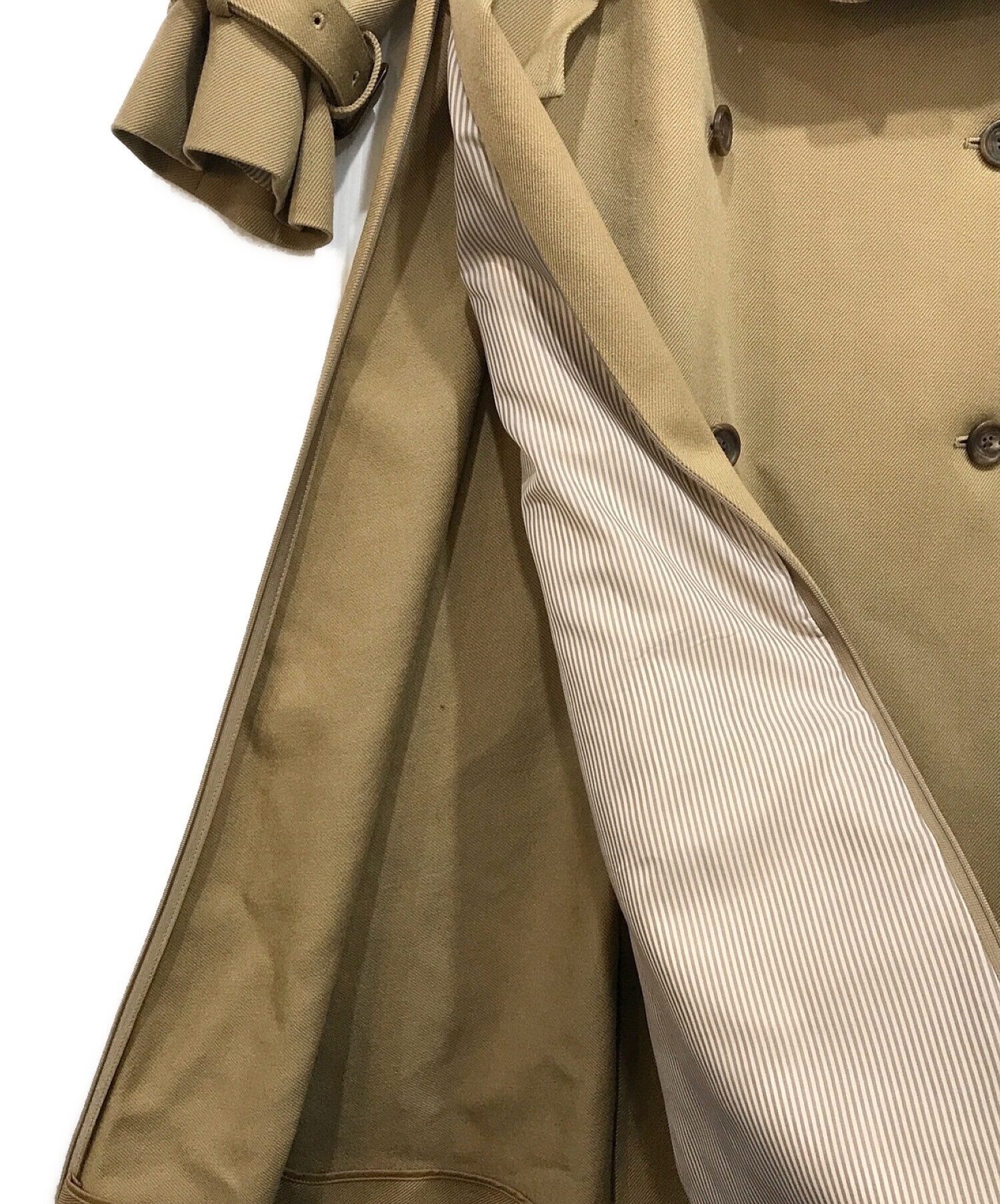 中古・古着通販】Ameri (アメリ) SUPERIOR FLARE TRENCH COAT ベージュ