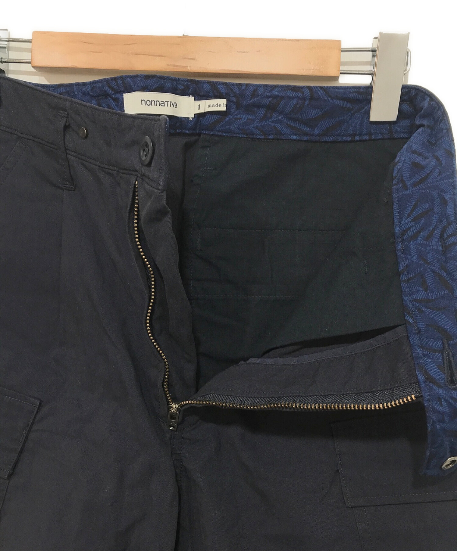 nonnative (ノンネイティブ) SOLDIER 6P EASY PANTS C/N GABARDINE ネイビー サイズ:1