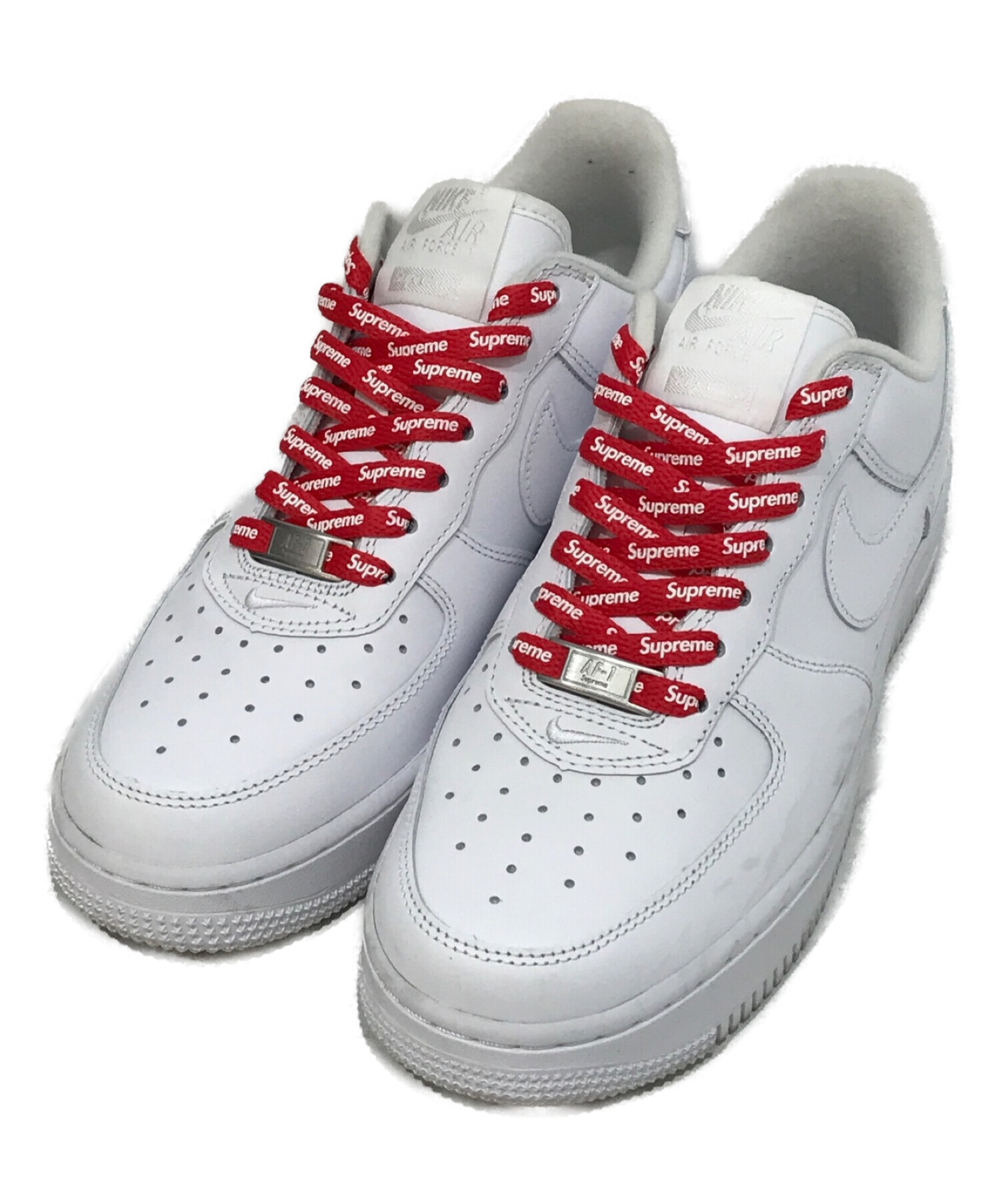 SUPREME×NIKE (シュプリーム×ナイキ) AIR FORCE 1 LOW/SUPREME ホワイト サイズ:24.0