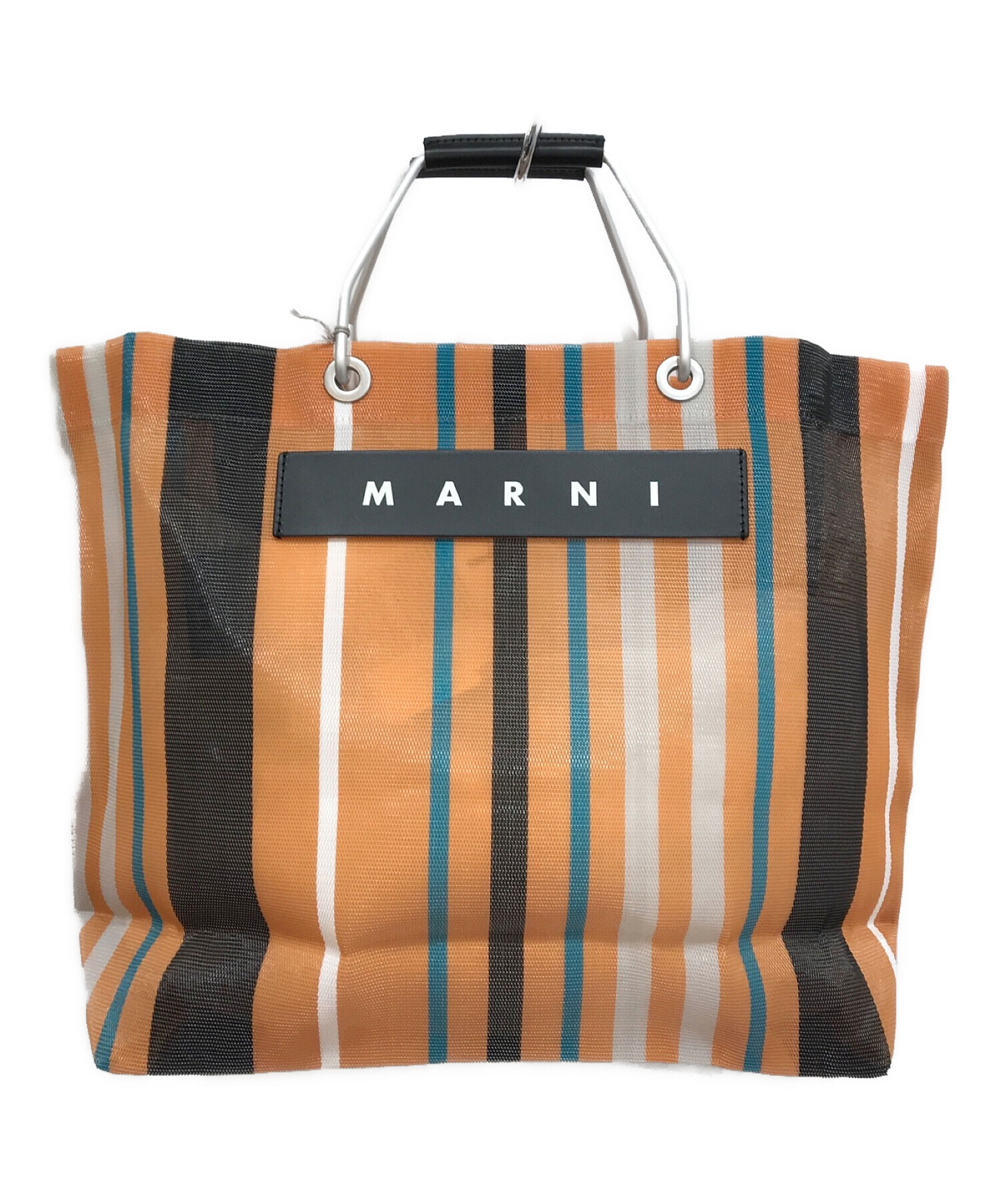 MARNI (マルニ) フラワーカフェ トートバッグ オレンジ