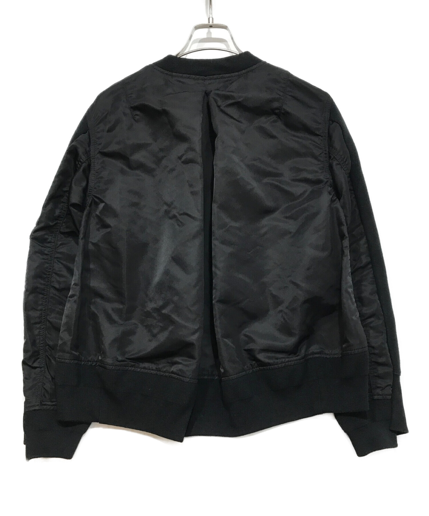 sacai (サカイ) Nylon Twill Mix Pullover ブラック サイズ:2