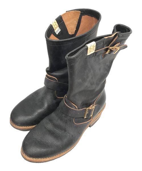 中古・古着通販】VISVIM (ビズビム) レザーエンジニアブーツ ブラック