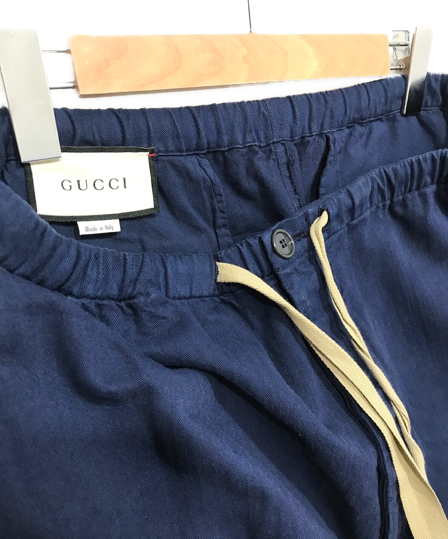 GUCCI (グッチ) イージーカーゴパンツ ネイビー サイズ:50