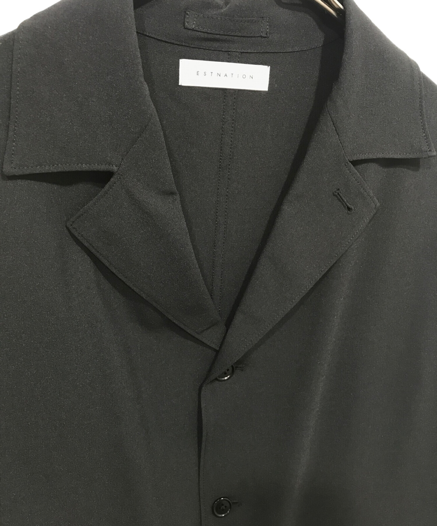 ESTNATION (エストネーション) カバーオールシャツジャケット ブラック サイズ:L