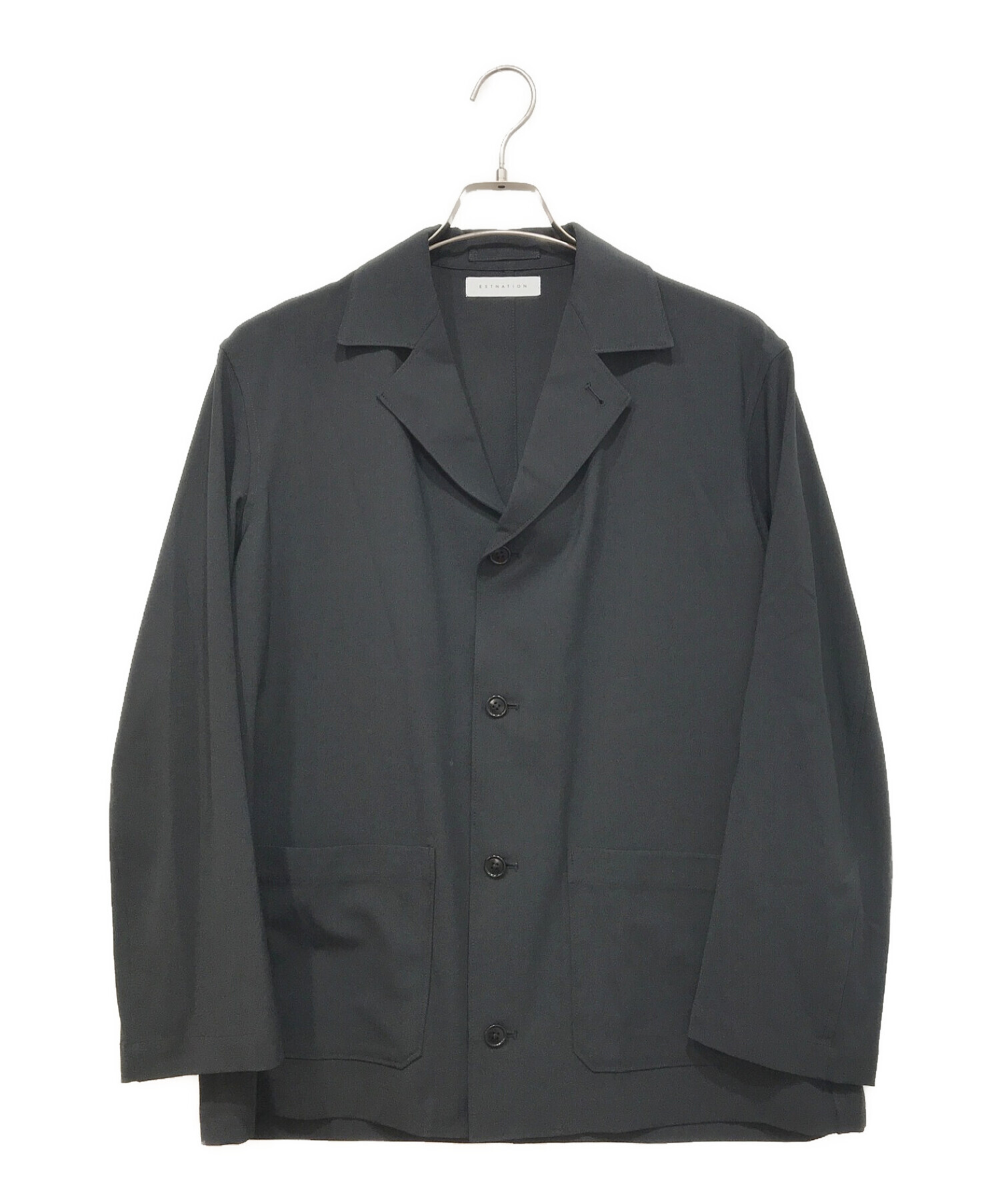 ESTNATION (エストネーション) カバーオールシャツジャケット ブラック サイズ:S
